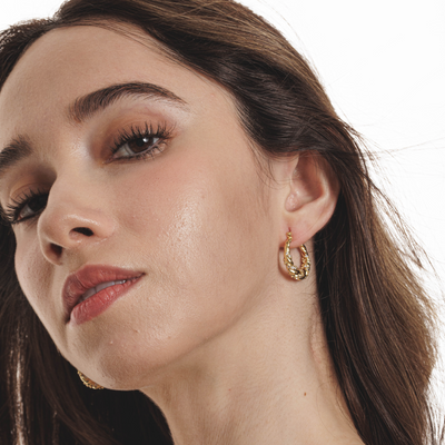 Lara & Ela I Endless Love Gold Earrings