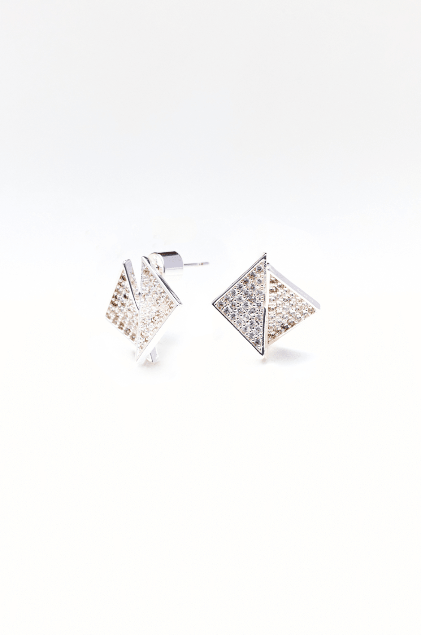Lara & Ela | Pyramid Rising Earrings - Lara & Ela