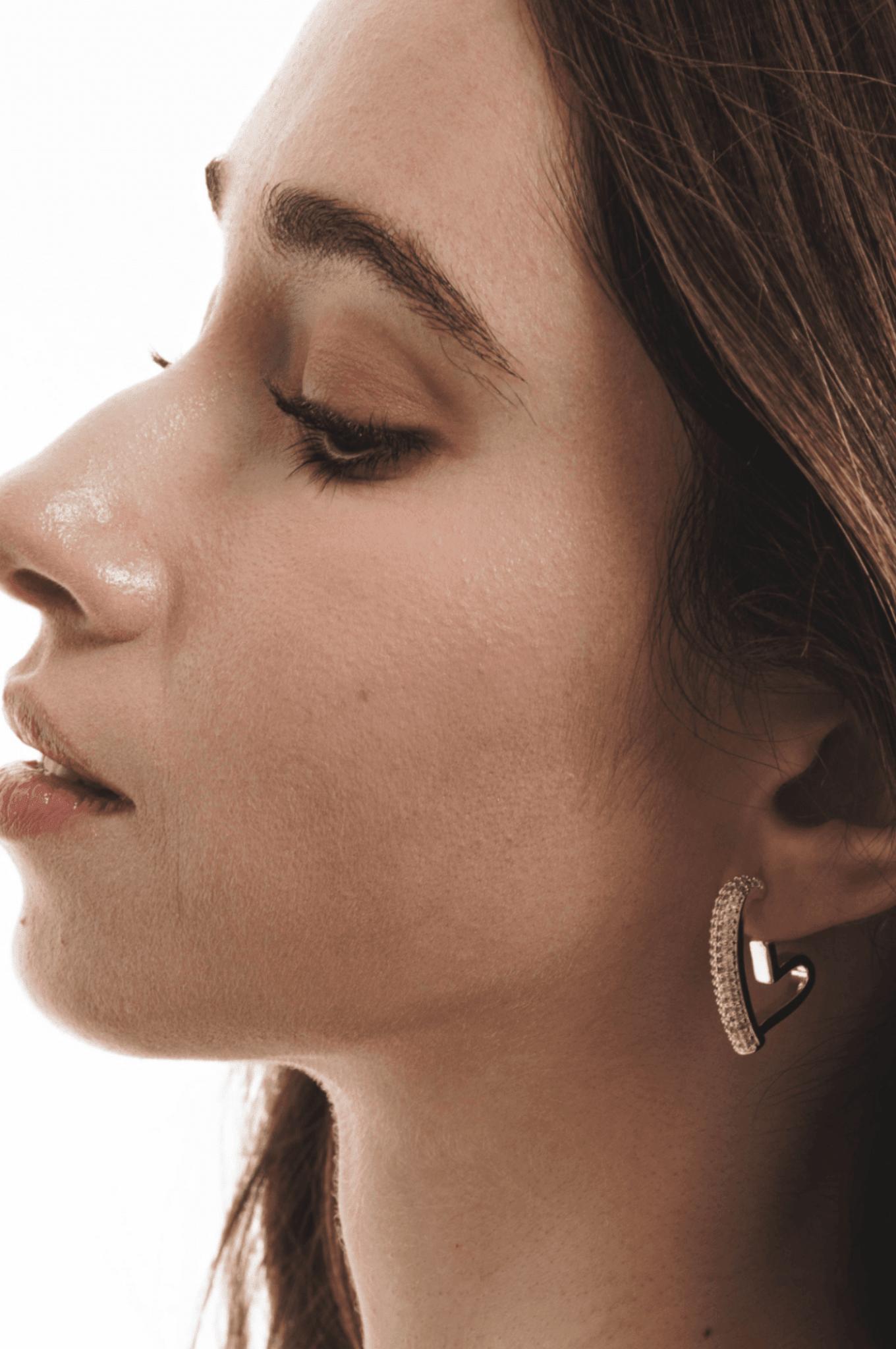 Lara & Ela | Love You To The Moon And Back Silver Earrings - Lara & Ela
