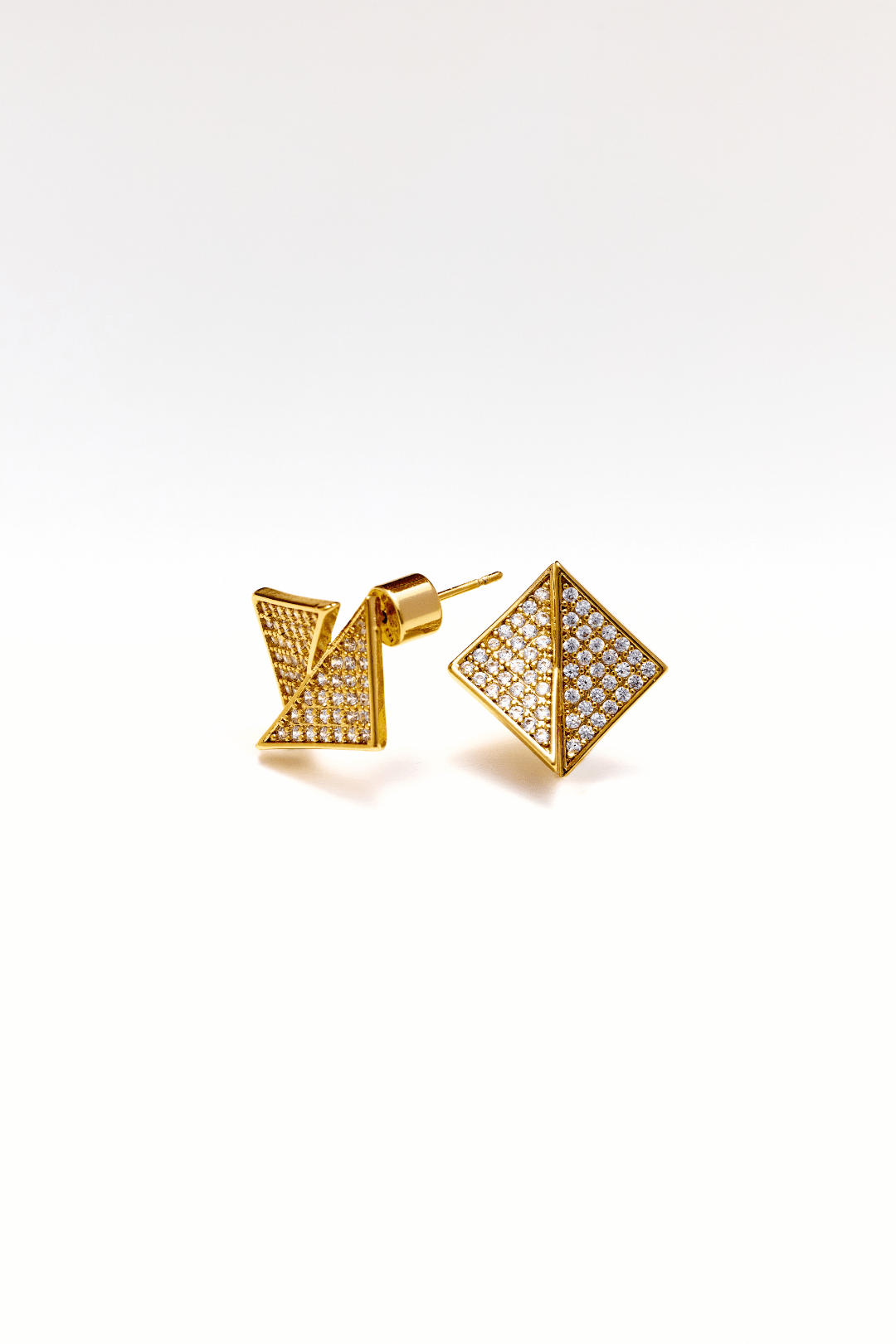 Lara & Ela | Pyramid Rising Earrings - Lara & Ela
