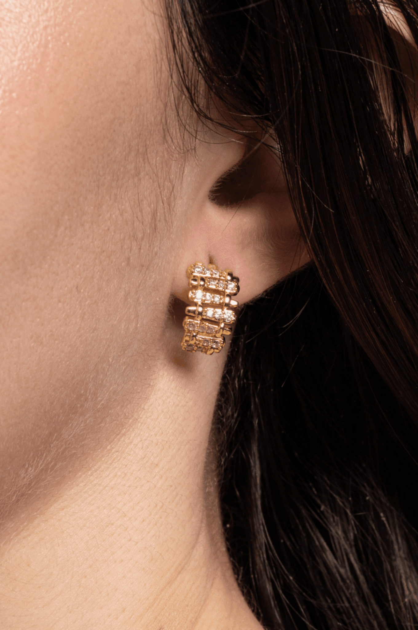 Lara & Ela | Snake And Ladder Silver Earrings - Lara & Ela