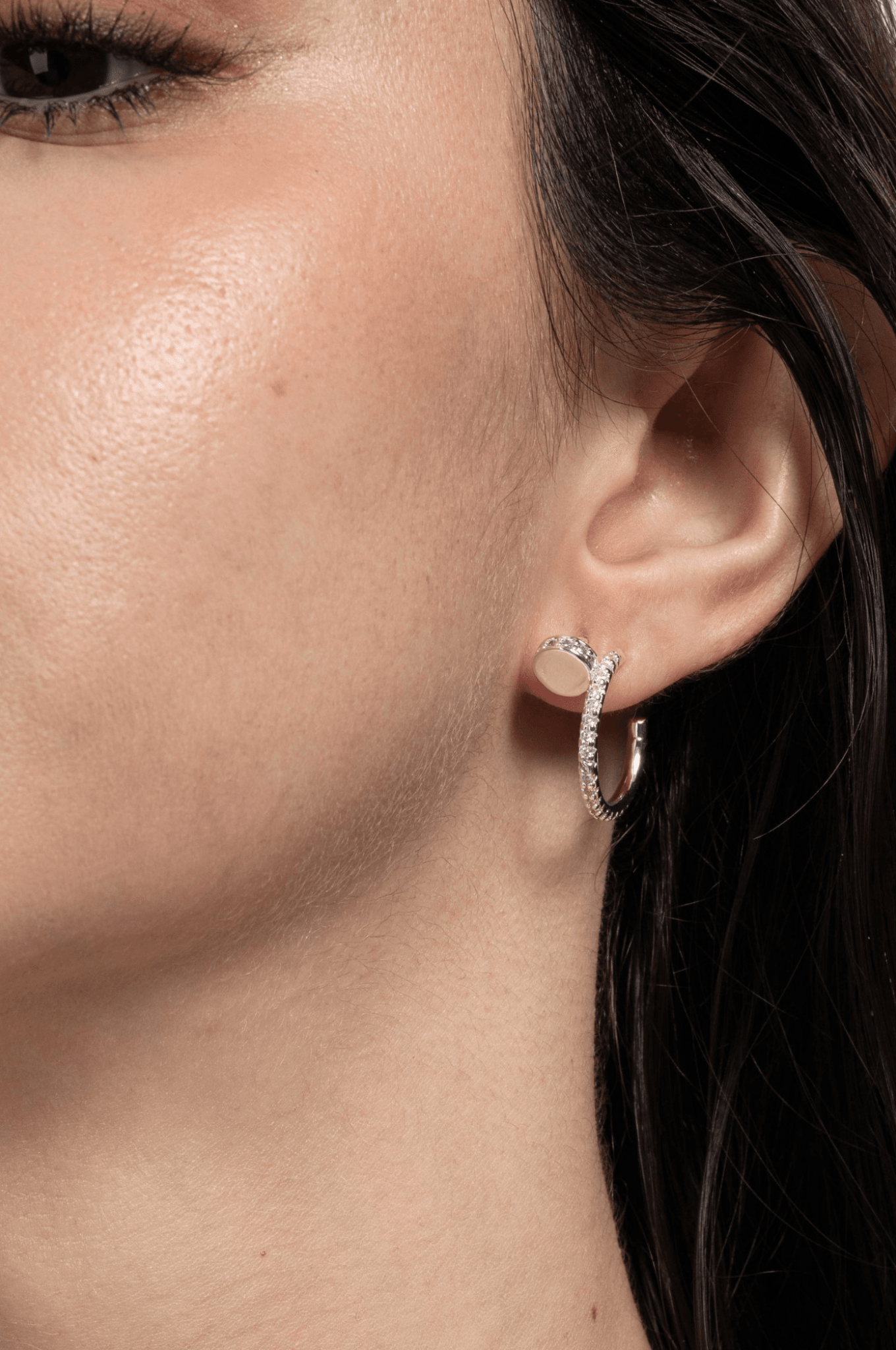 Lara & Ela | Hooked On You Silver Earrings - Lara & Ela