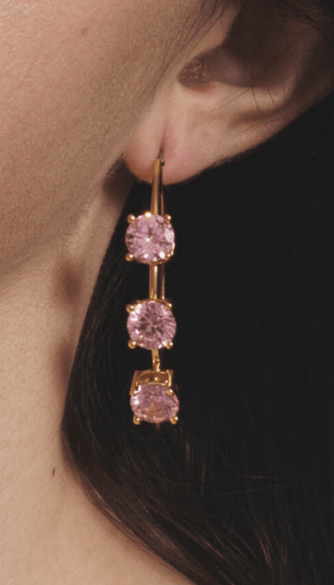 Lara & Ela | Lara Blossom Pink Gold Earrings - Lara & Ela