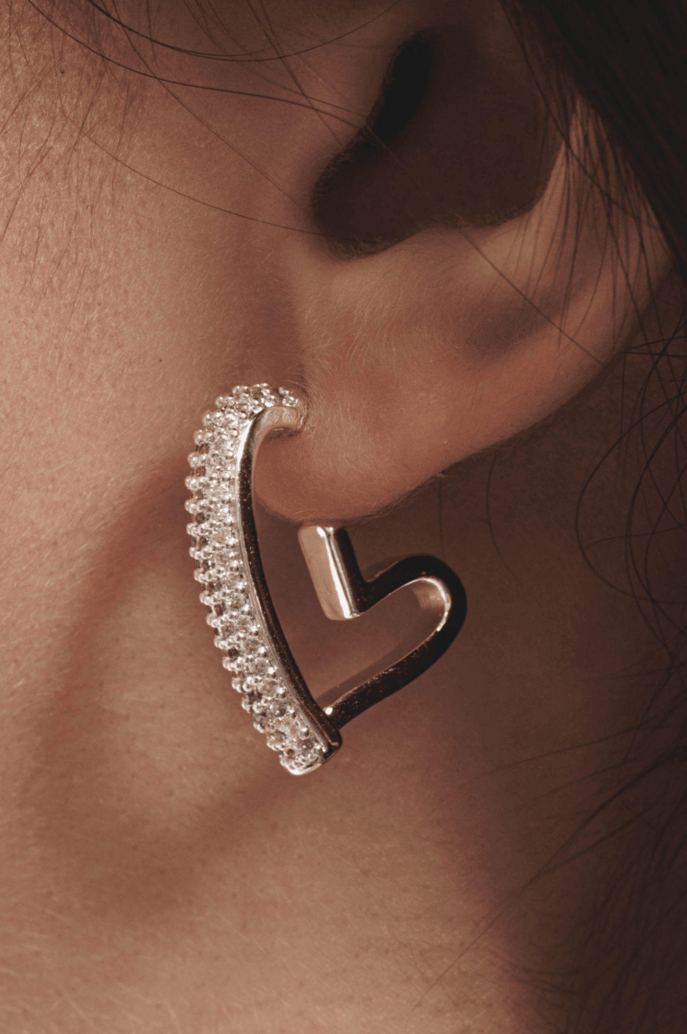 Lara & Ela | Love You To The Moon And Back Silver Earrings - Lara & Ela