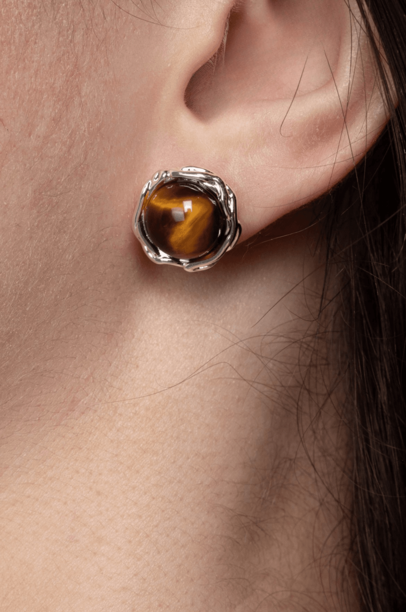 Lara & Ela | Cat And Heath Silver Earrings - Lara & Ela