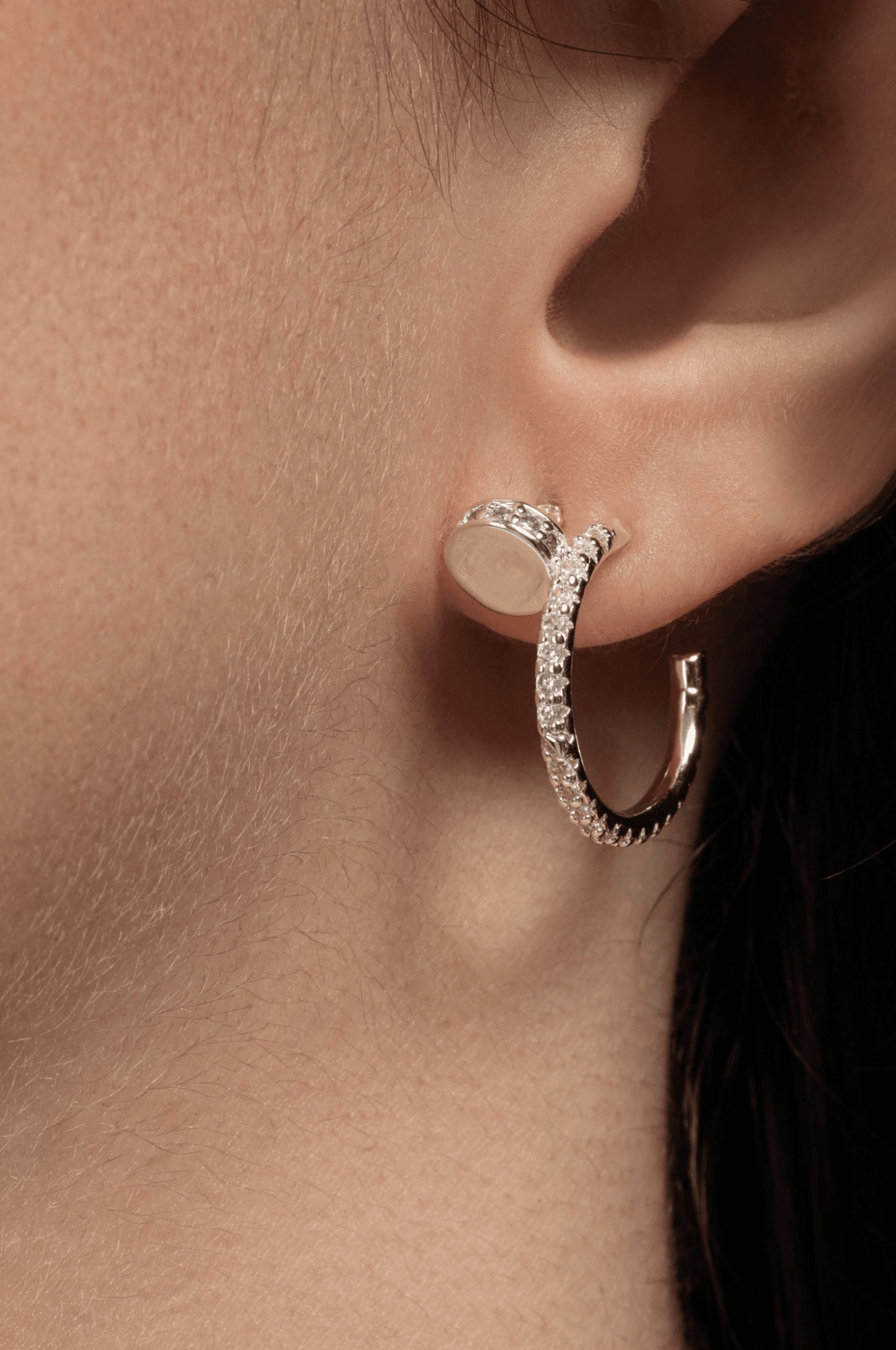 Lara & Ela | Hooked On You Silver Earrings - Lara & Ela