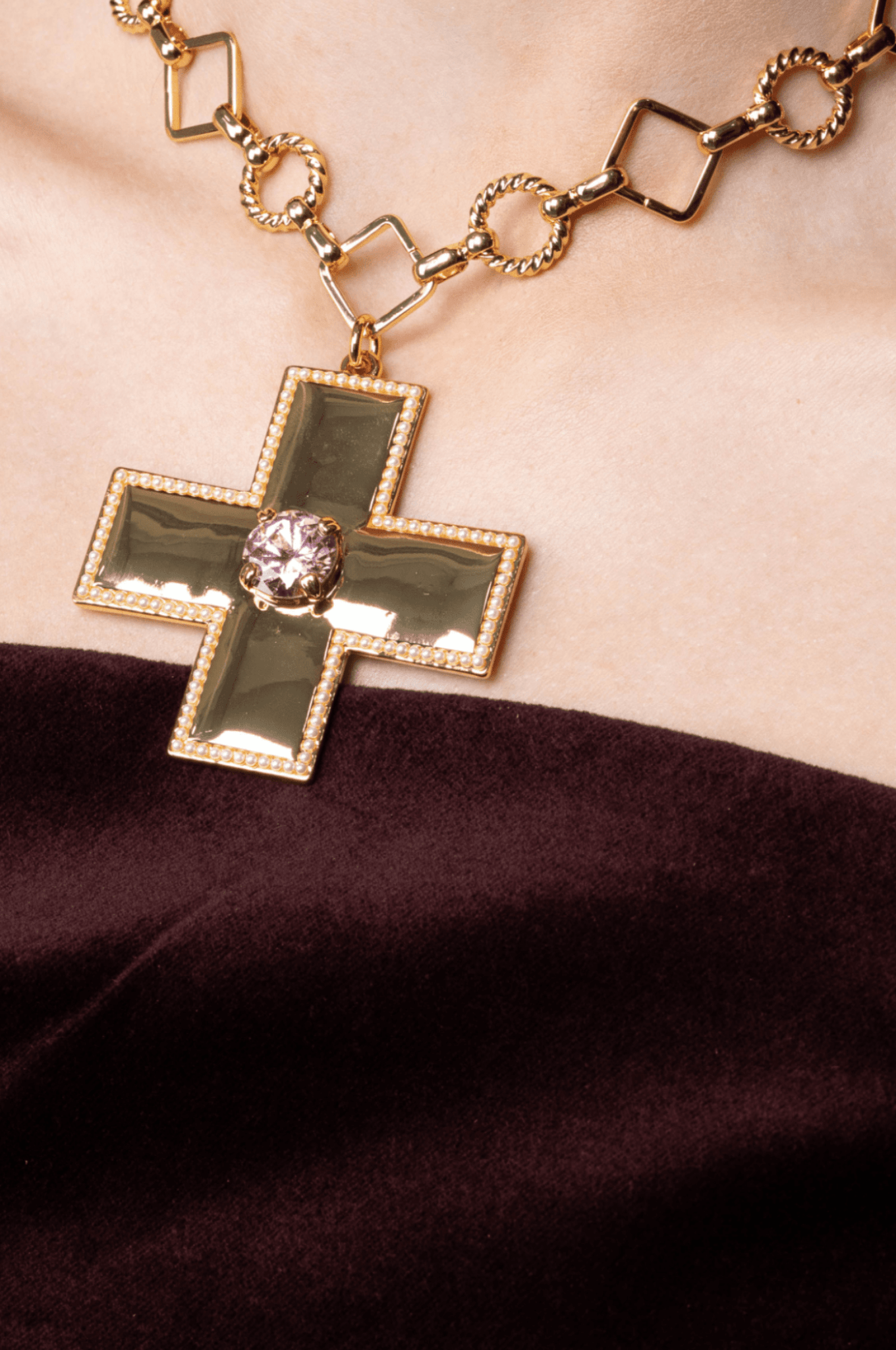 Lara & Ela | Victoria Blossom Pink Gold Necklace - Lara & Ela