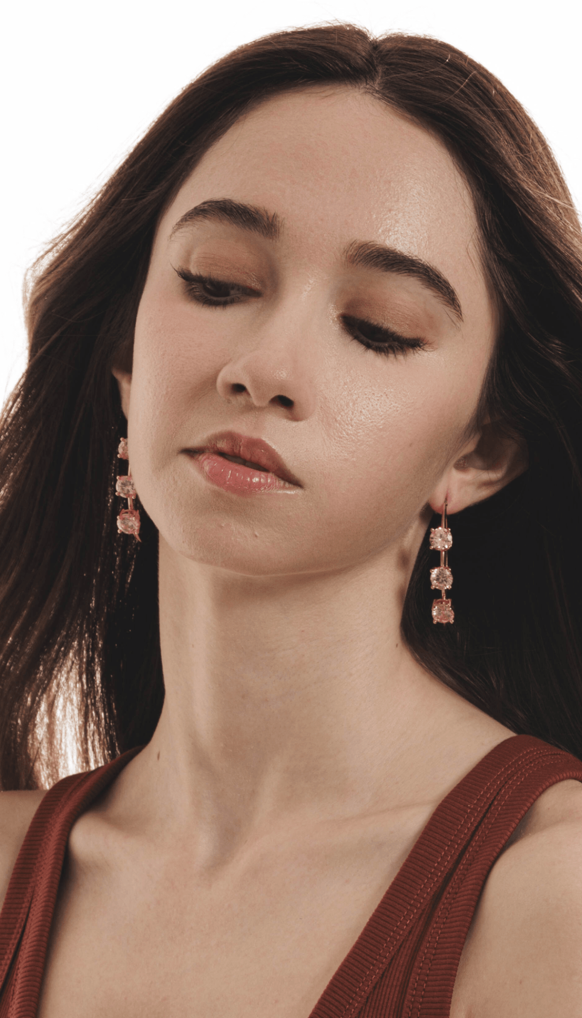 Lara & Ela | Lara Blossom Pink Gold Earrings - Lara & Ela