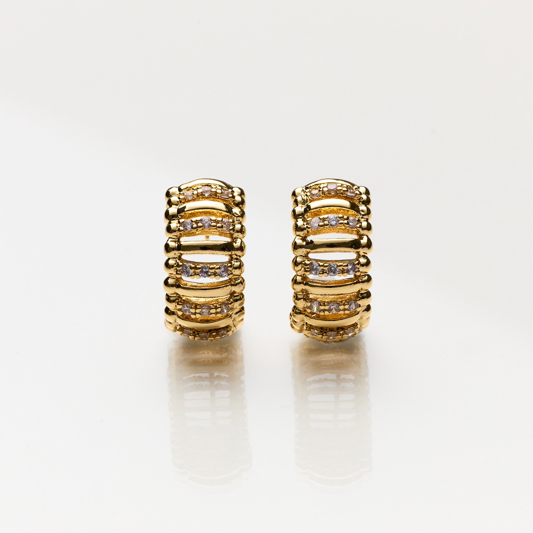 Lara & Ela | A Roman Holiday Gold Earrings - Lara & Ela