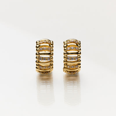Lara & Ela | A Roman Holiday Gold Earrings - Lara & Ela