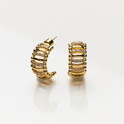 Lara & Ela | A Roman Holiday Gold Earrings - Lara & Ela
