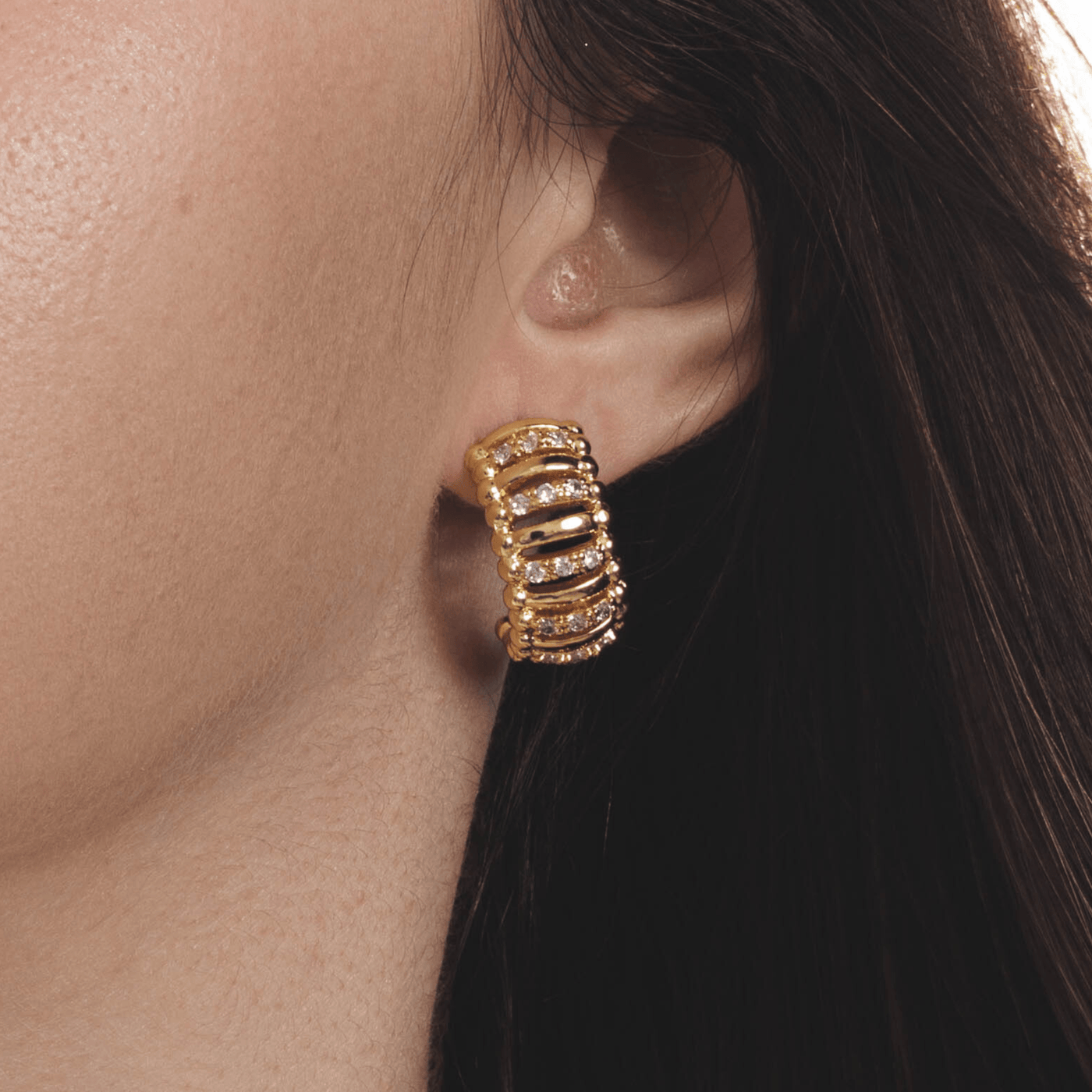 Lara & Ela | A Roman Holiday Gold Earrings - Lara & Ela