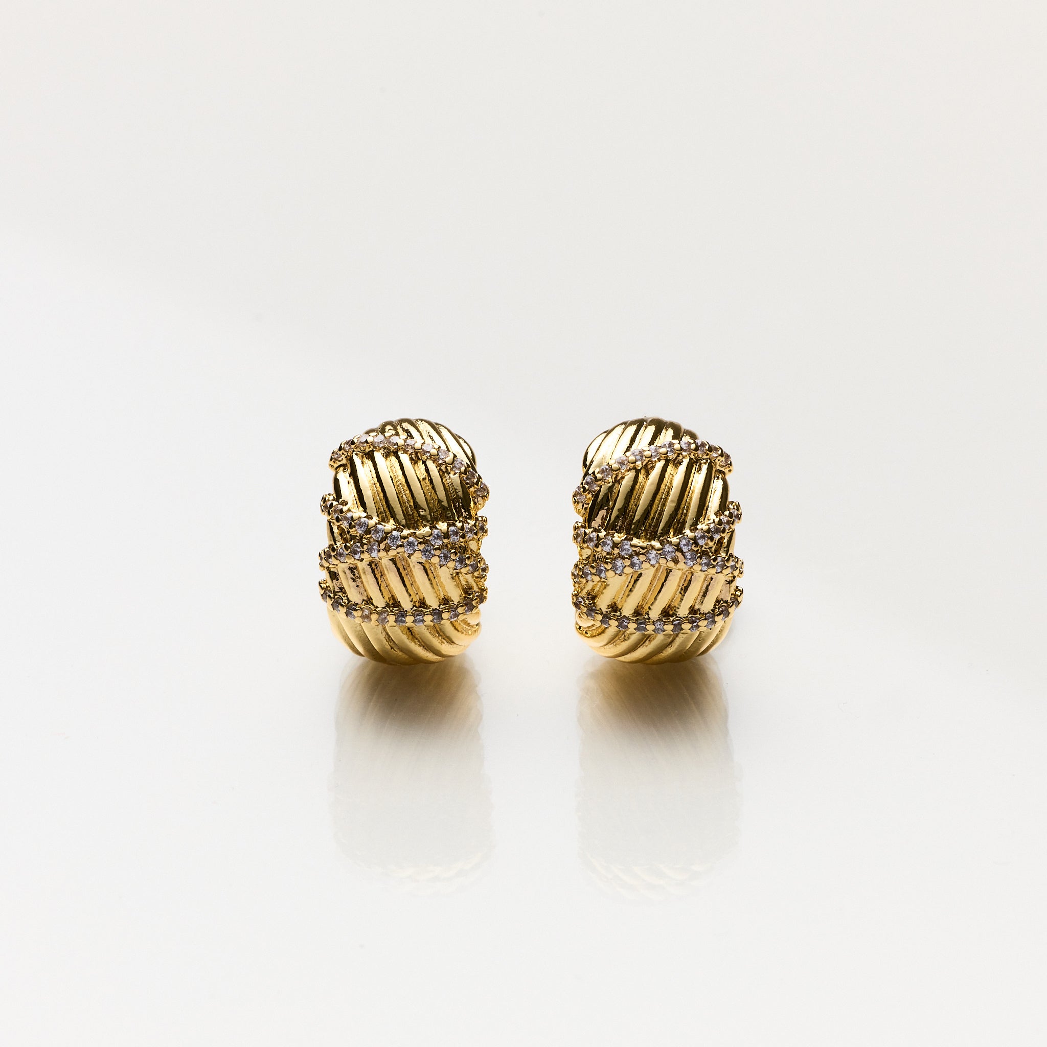 Lara & Ela | Allure Gold Earrings - Lara & Ela