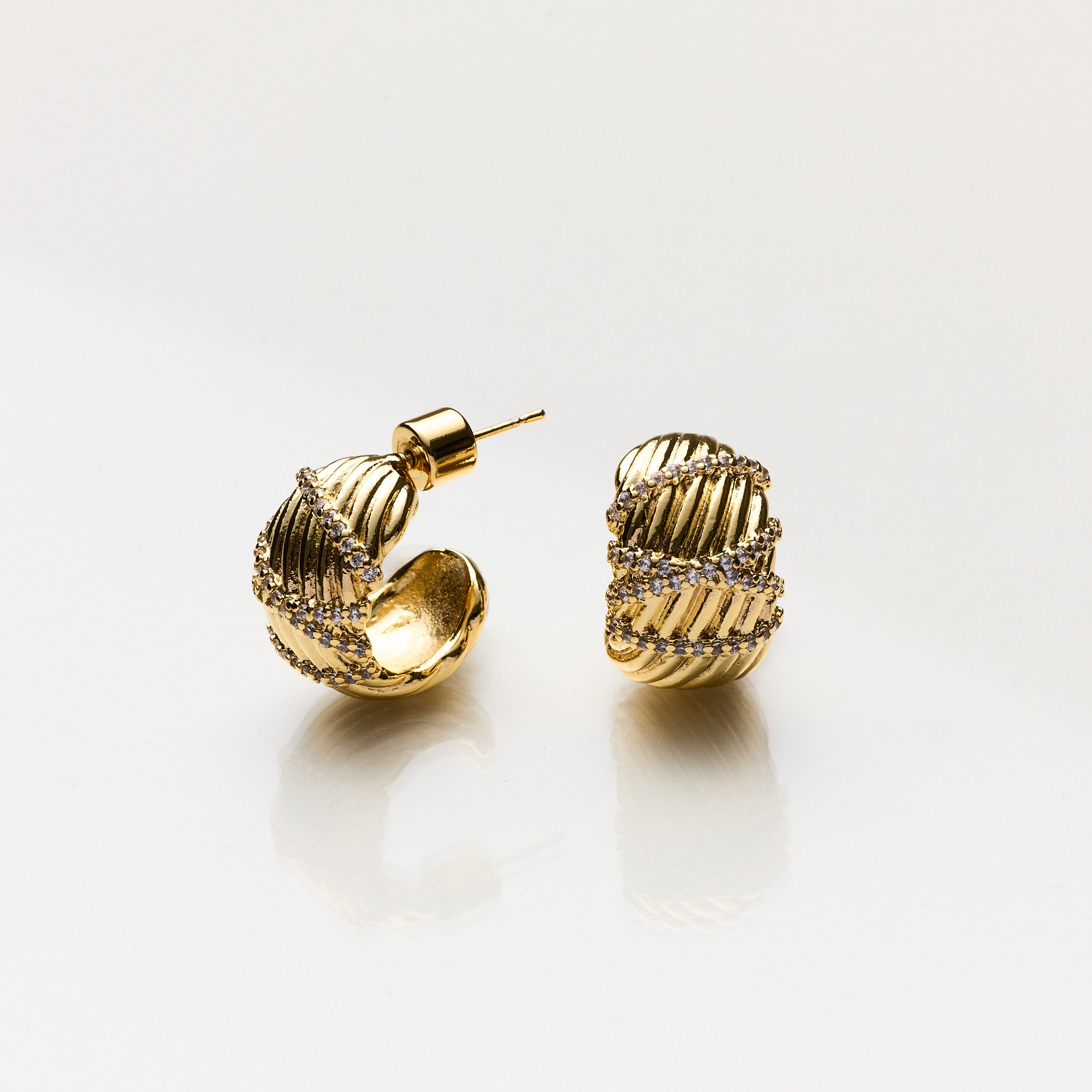 Lara & Ela | Allure Gold Earrings - Lara & Ela