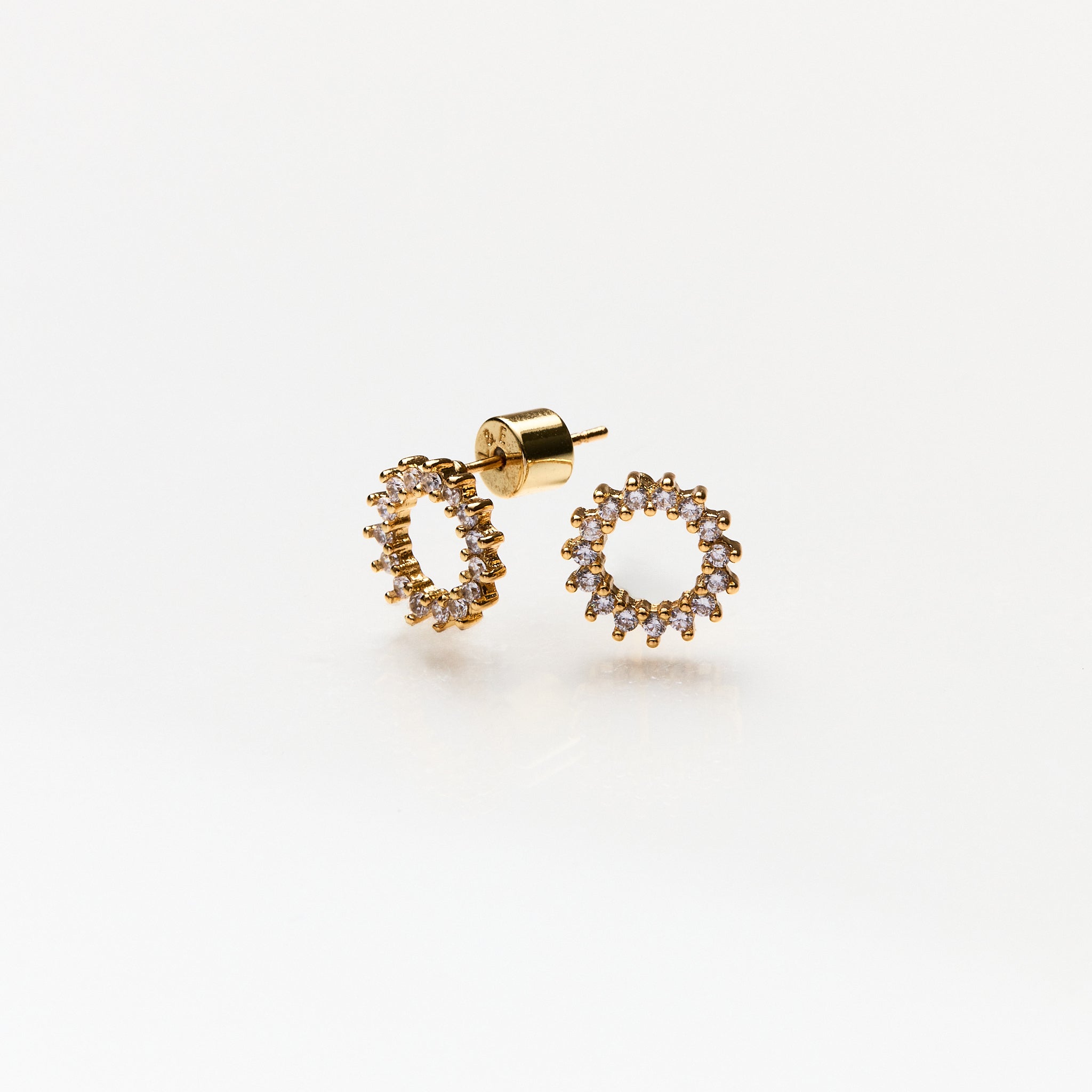 Lara & Ela | Amber Gold Earrings - Lara & Ela
