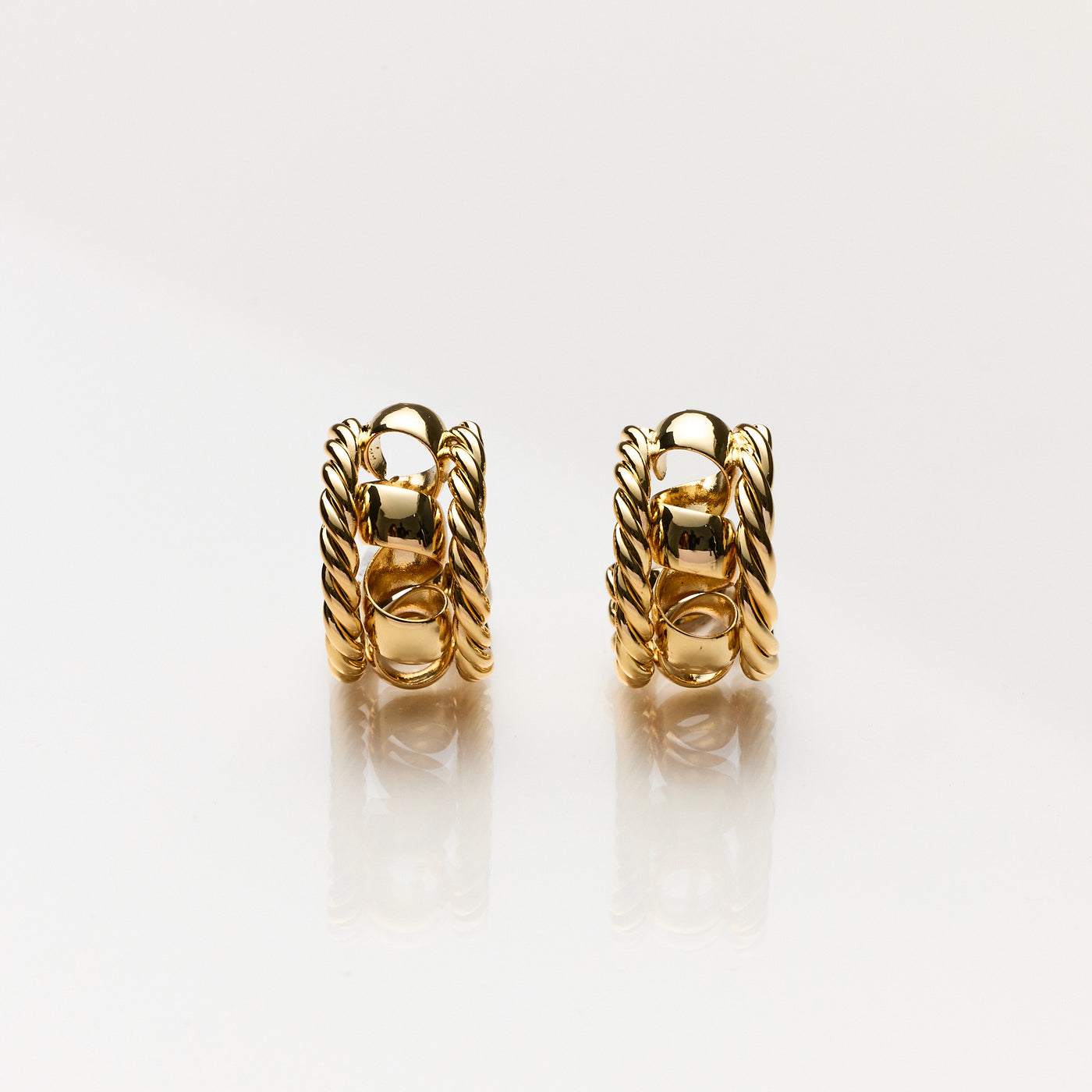 Lara & Ela | Ashley Gold Earrings - Lara & Ela