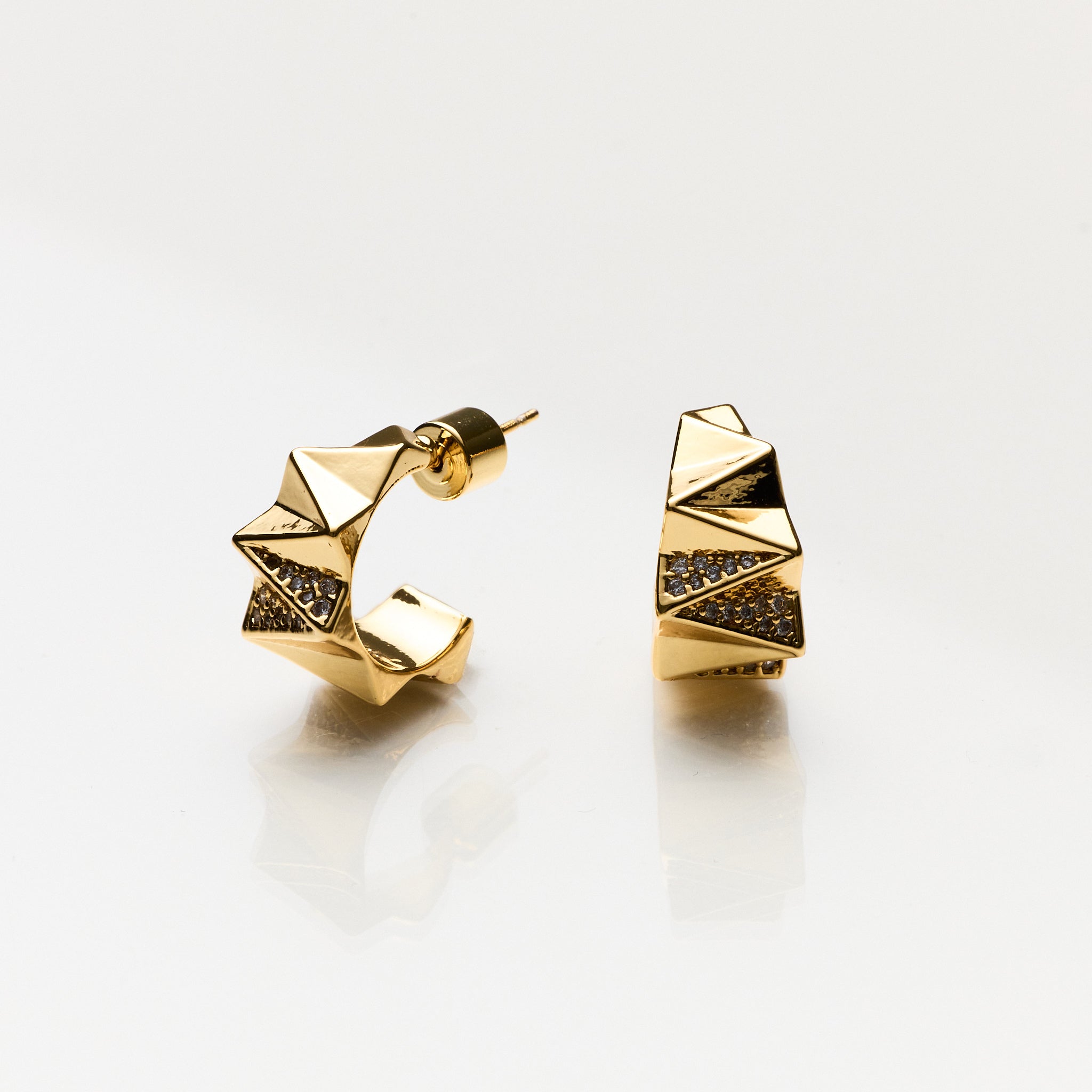 Lara & Ela | Aura Gold Earrings - Lara & Ela
