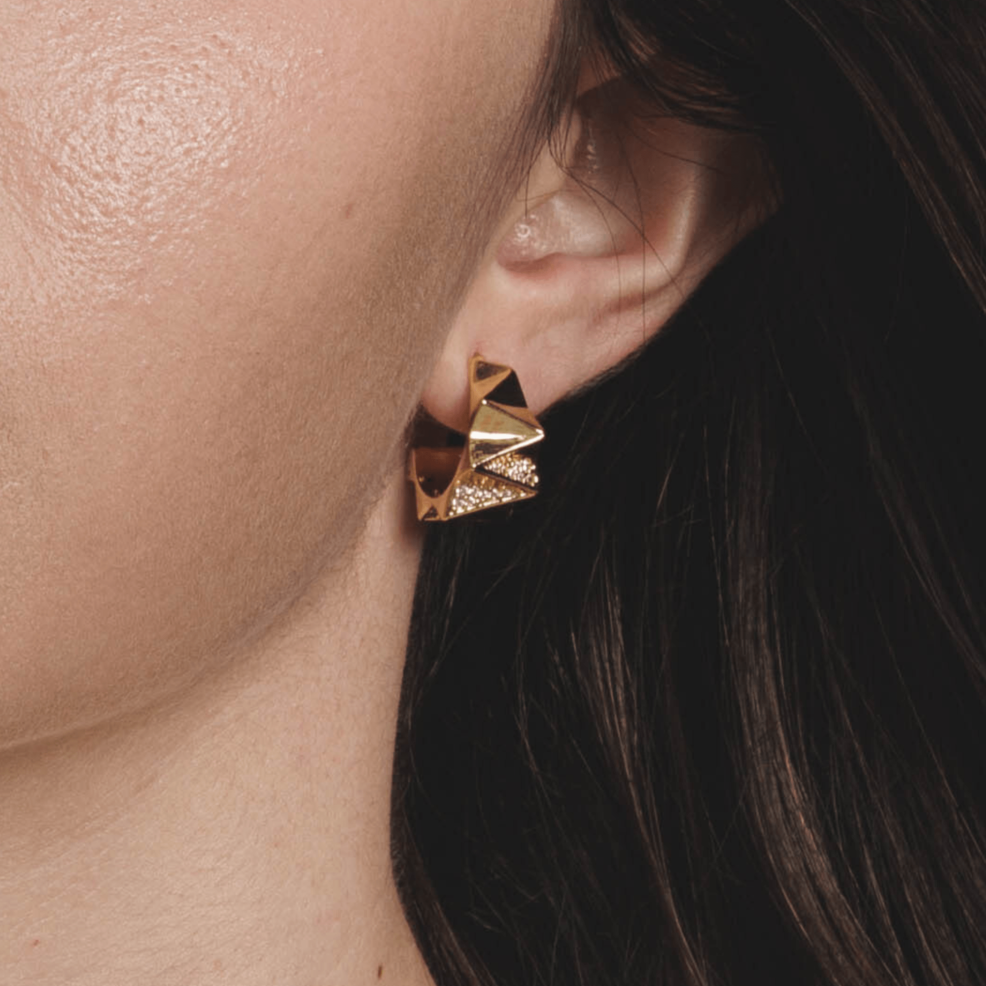 Lara & Ela | Aura Gold Earrings - Lara & Ela