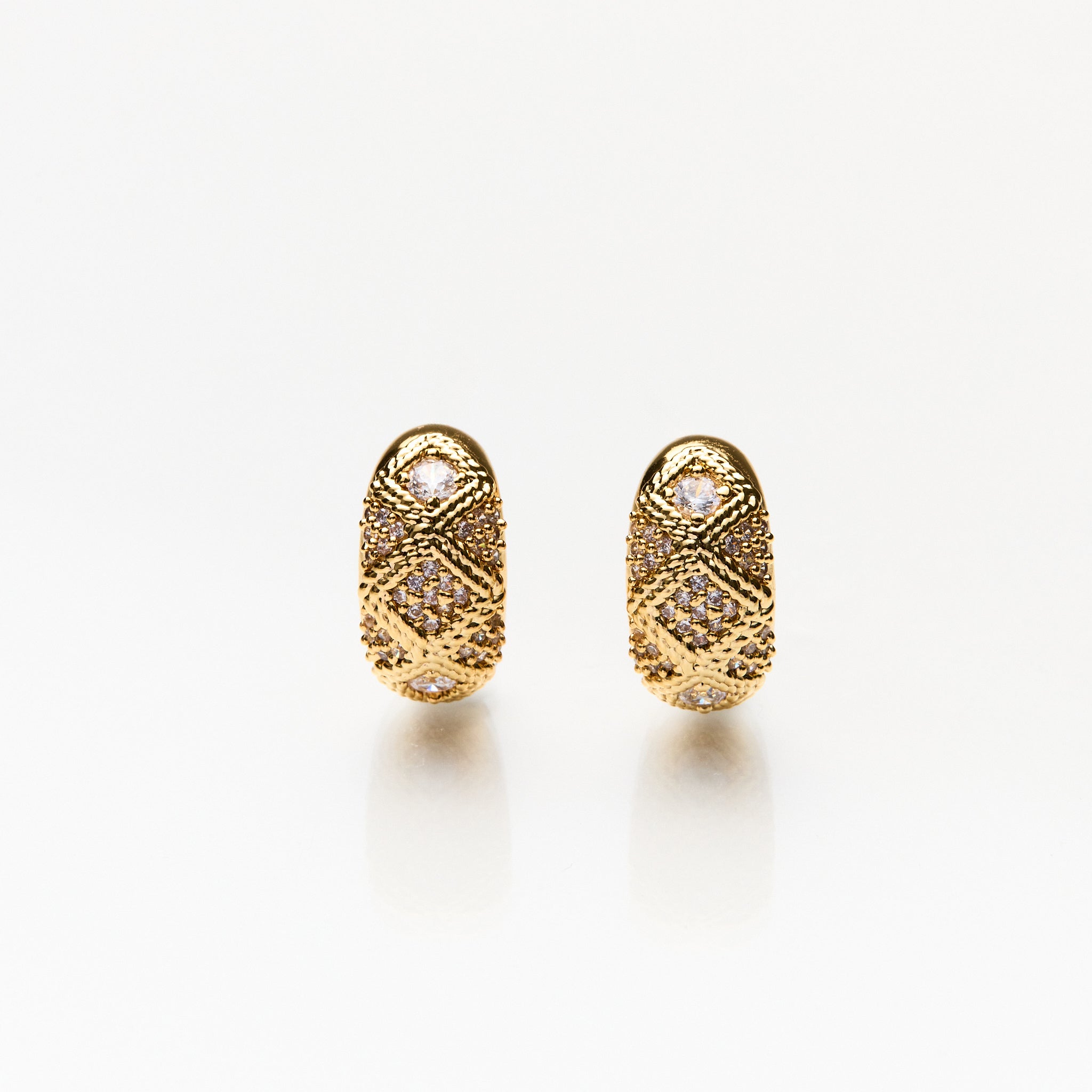 Lara & Ela I Can't Help Falling In Love Gold Earrings - Lara & Ela