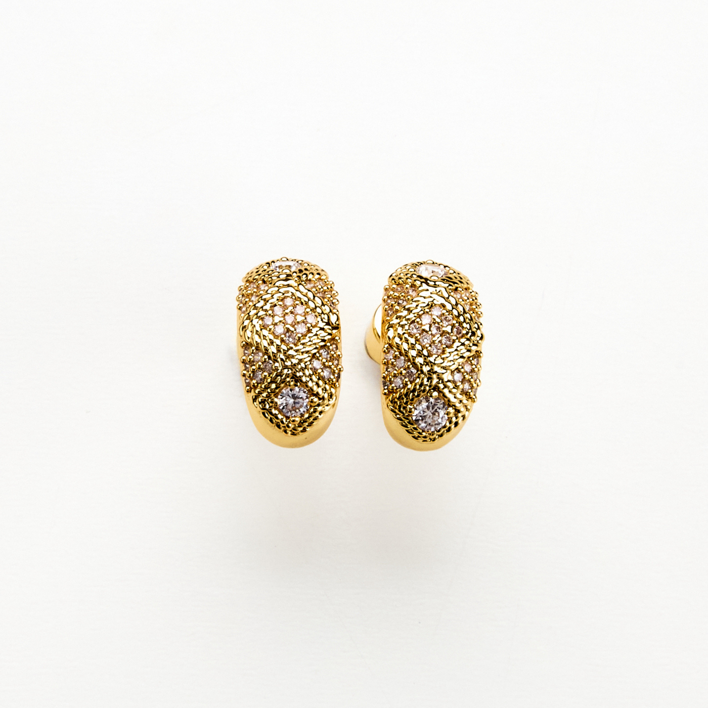 Lara & Ela I Can't Help Falling In Love Gold Earrings