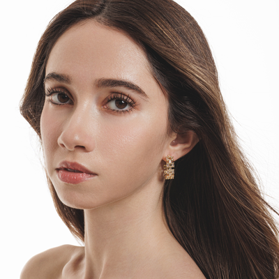 Lara & Ela I Celestial Beauty Gold Earrings