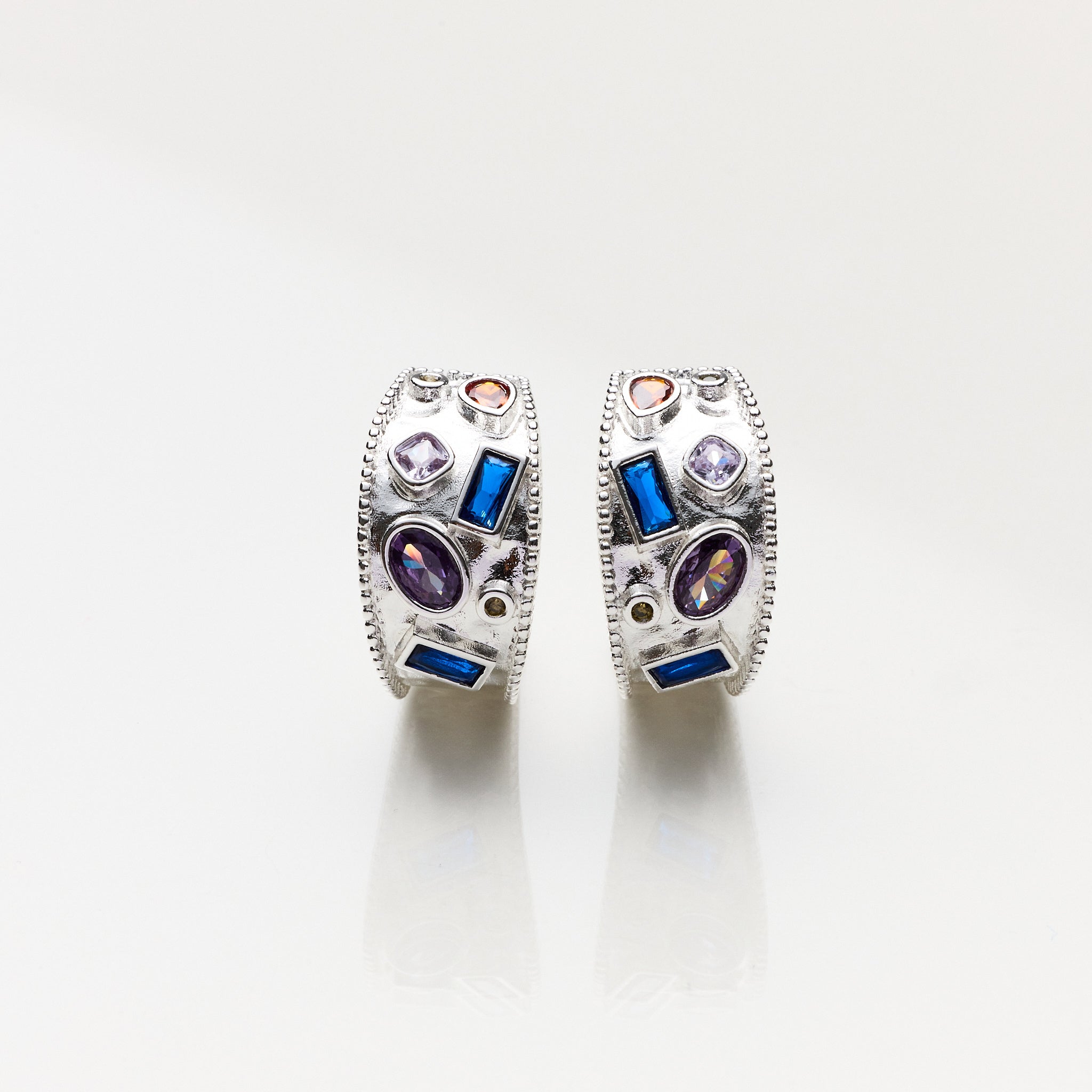 Lara & Ela | Cocktail Hour Silver Earrings - Lara & Ela
