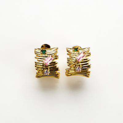 Lara & Ela | Cosmo Please Gold Earrings