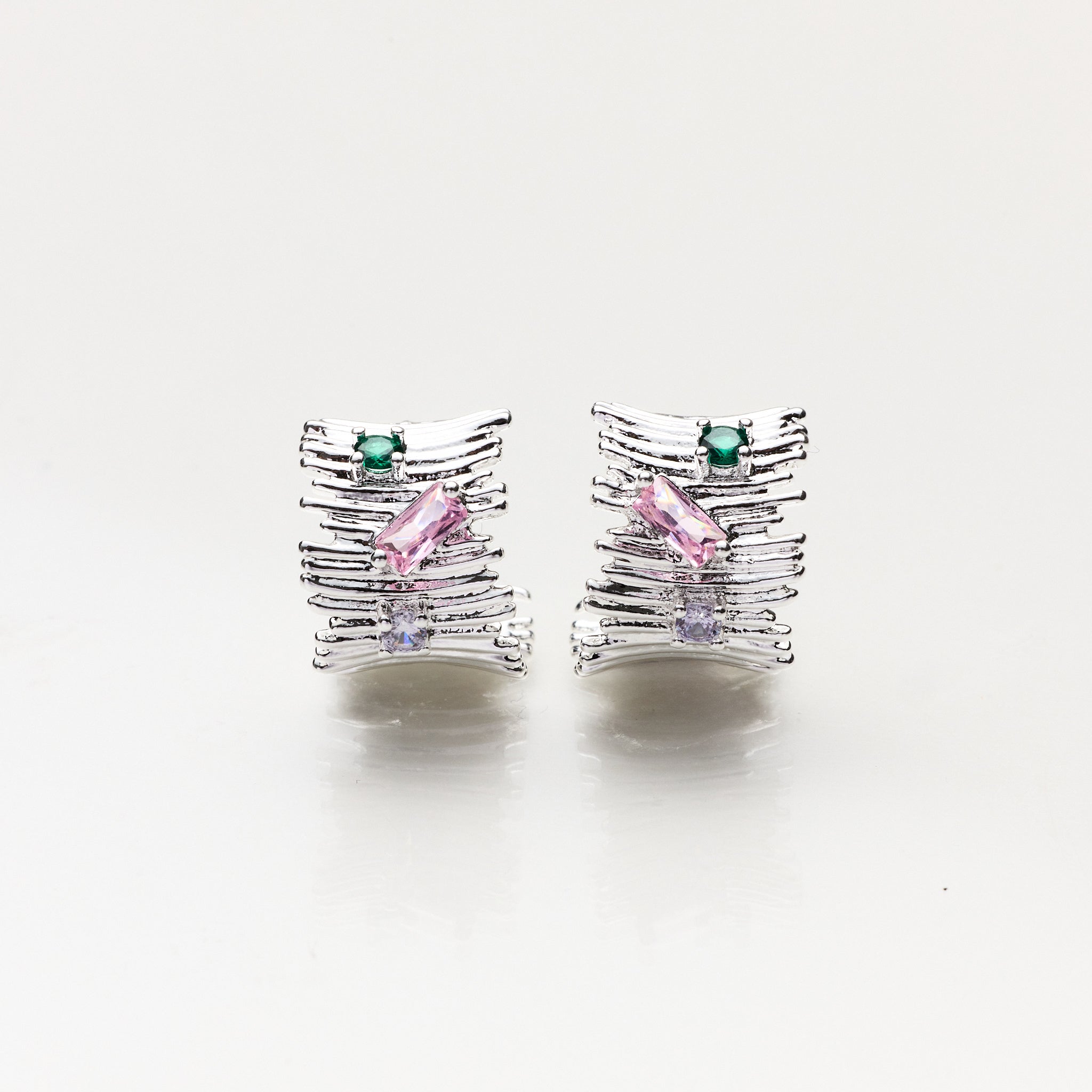 Lara & Ela | Cosmo Please Silver Earrings - Lara & Ela