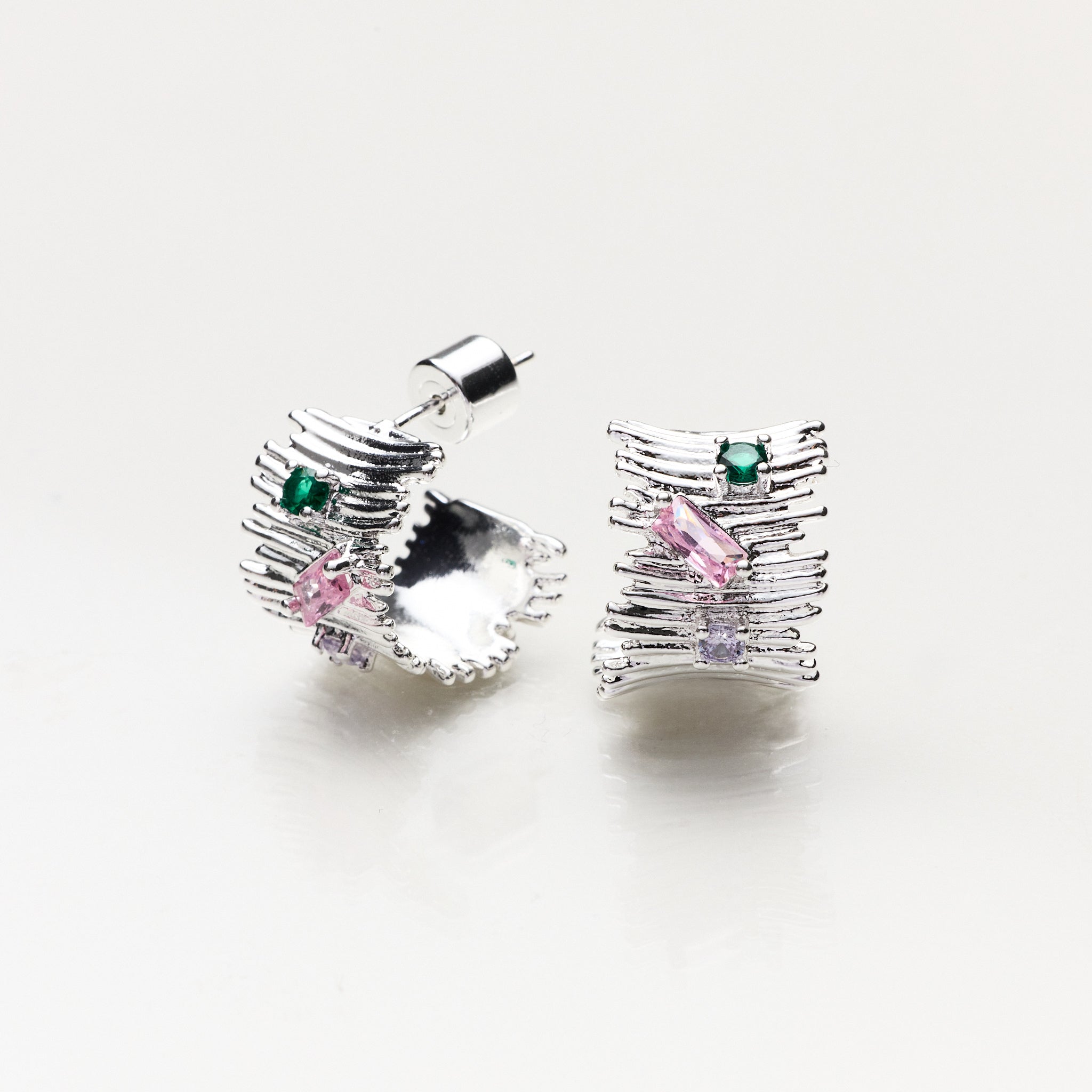 Lara & Ela | Cosmo Please Silver Earrings - Lara & Ela