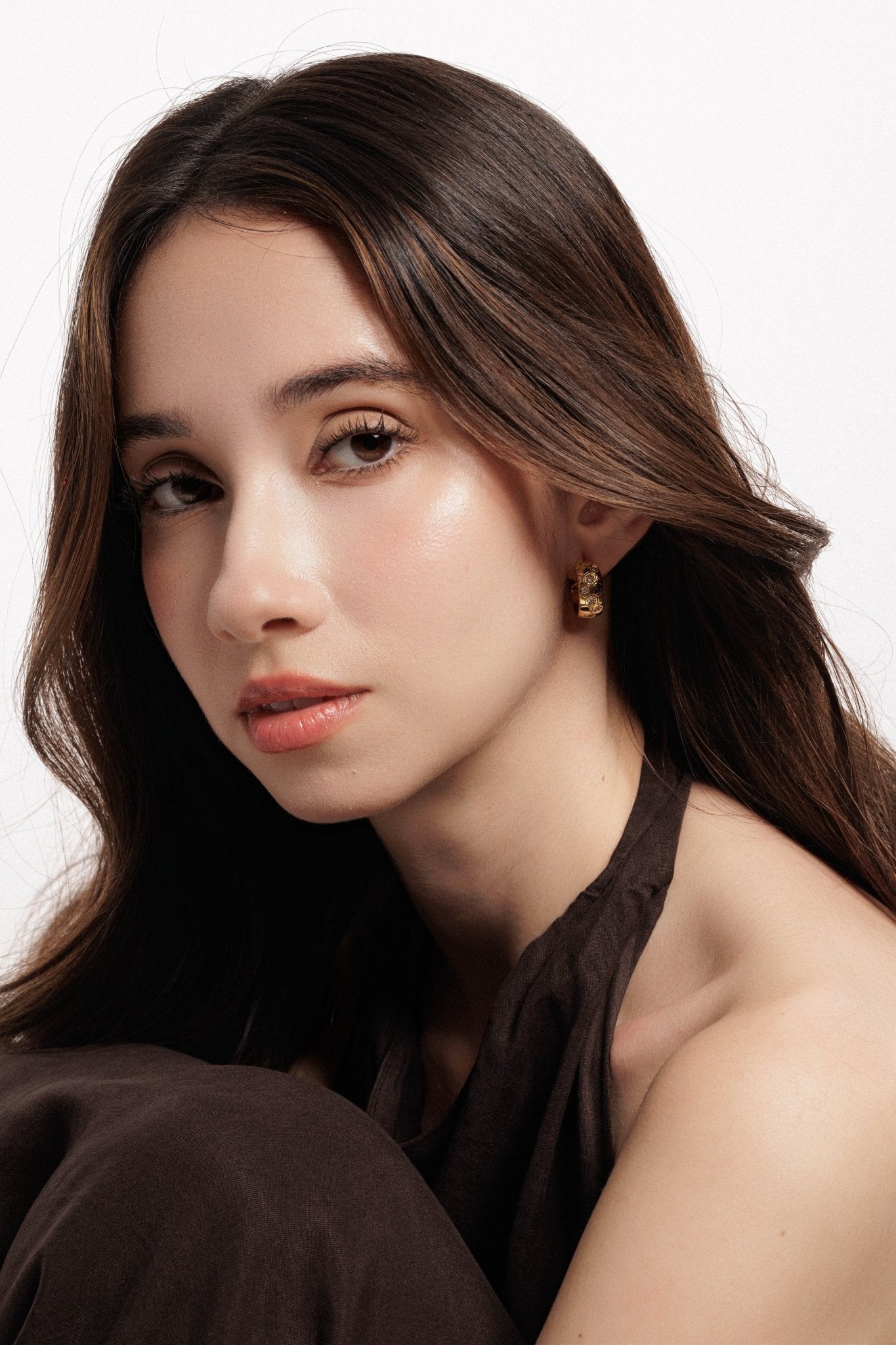 Lara & Ela | Crystal Ball Earrings - Lara & Ela