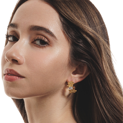 Lara & Ela | Daisy Gold Earrings