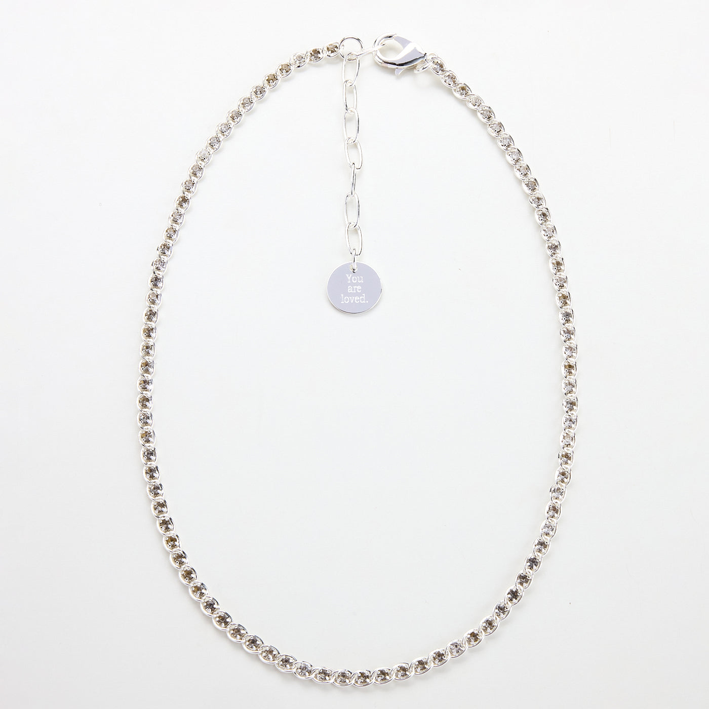Lara & Ela I Don't Blink Silver Necklace