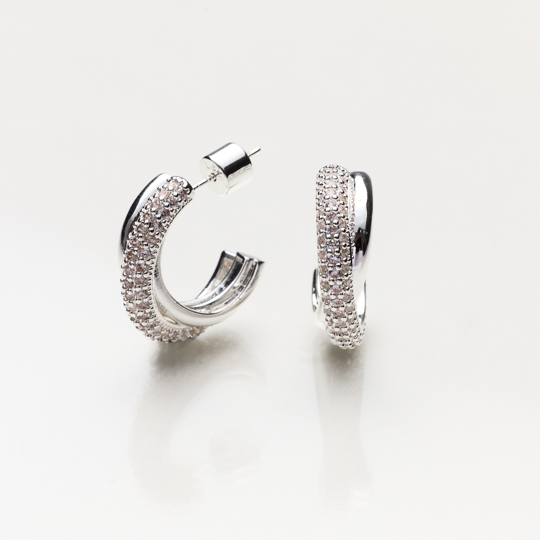 Lara & Ela | Dress You Up In My Love Silver Earrings - Lara & Ela