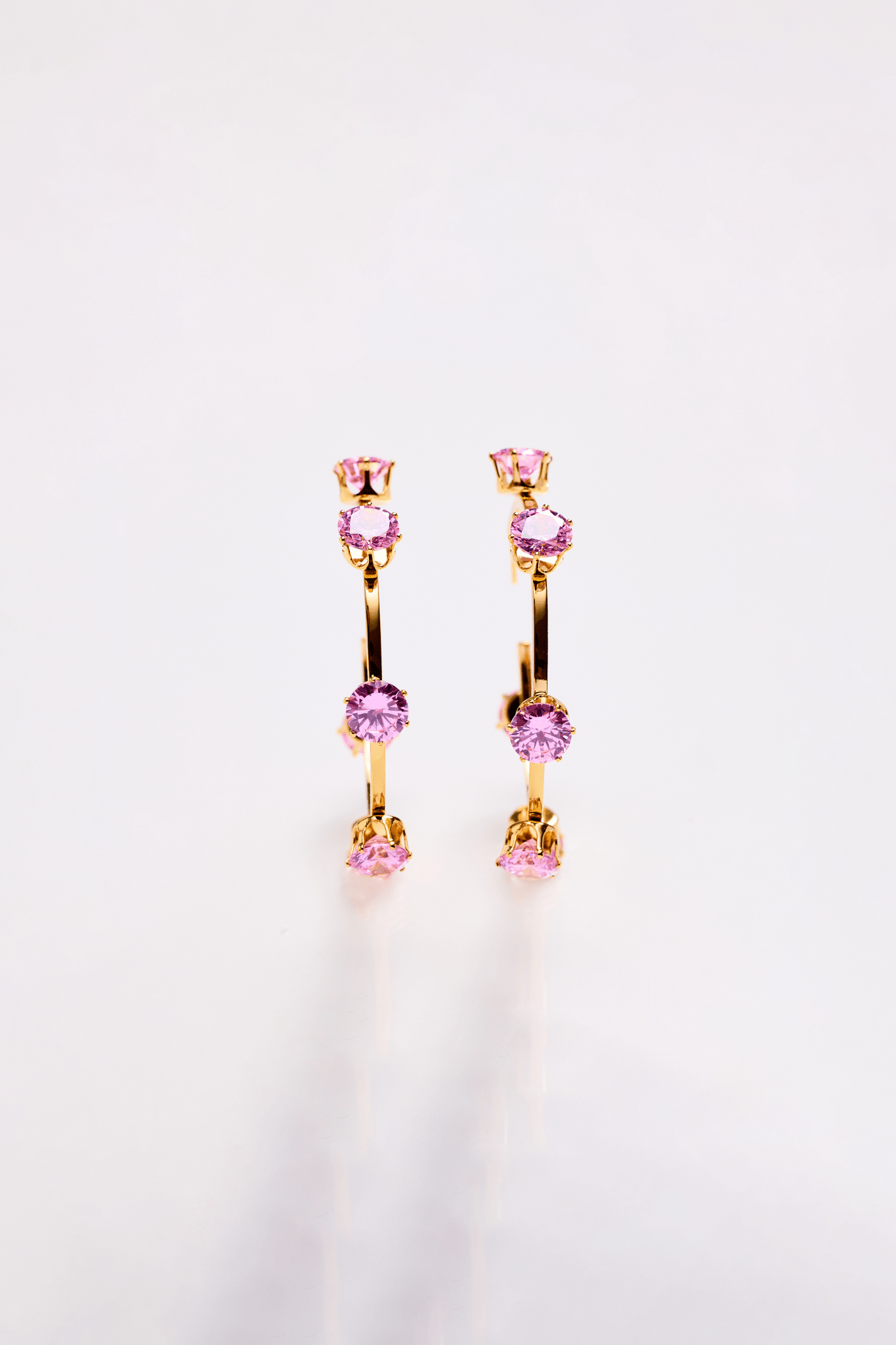 Lara & Ela | Ela Blossom Pink Gold Earrings - Lara & Ela