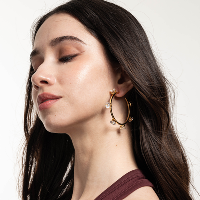 Lara & Ela | Ela Crystal Clear G | Earrings