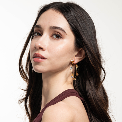 Lara & Ela | Ela Crystal Clear G | Earrings