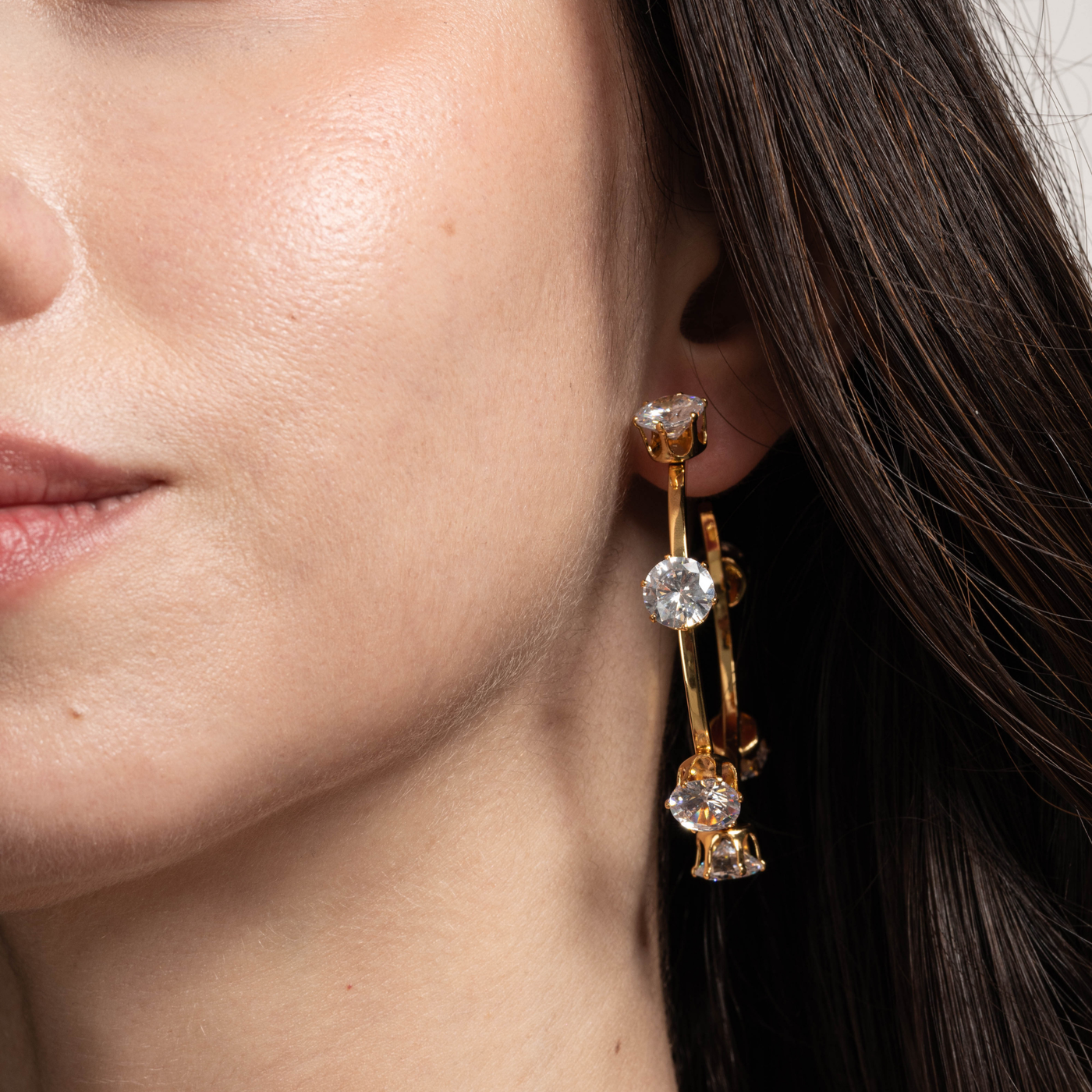 Lara & Ela | Ela Crystal Clear G | Earrings