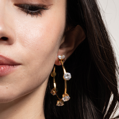 Lara & Ela | Ela Crystal Clear G | Earrings