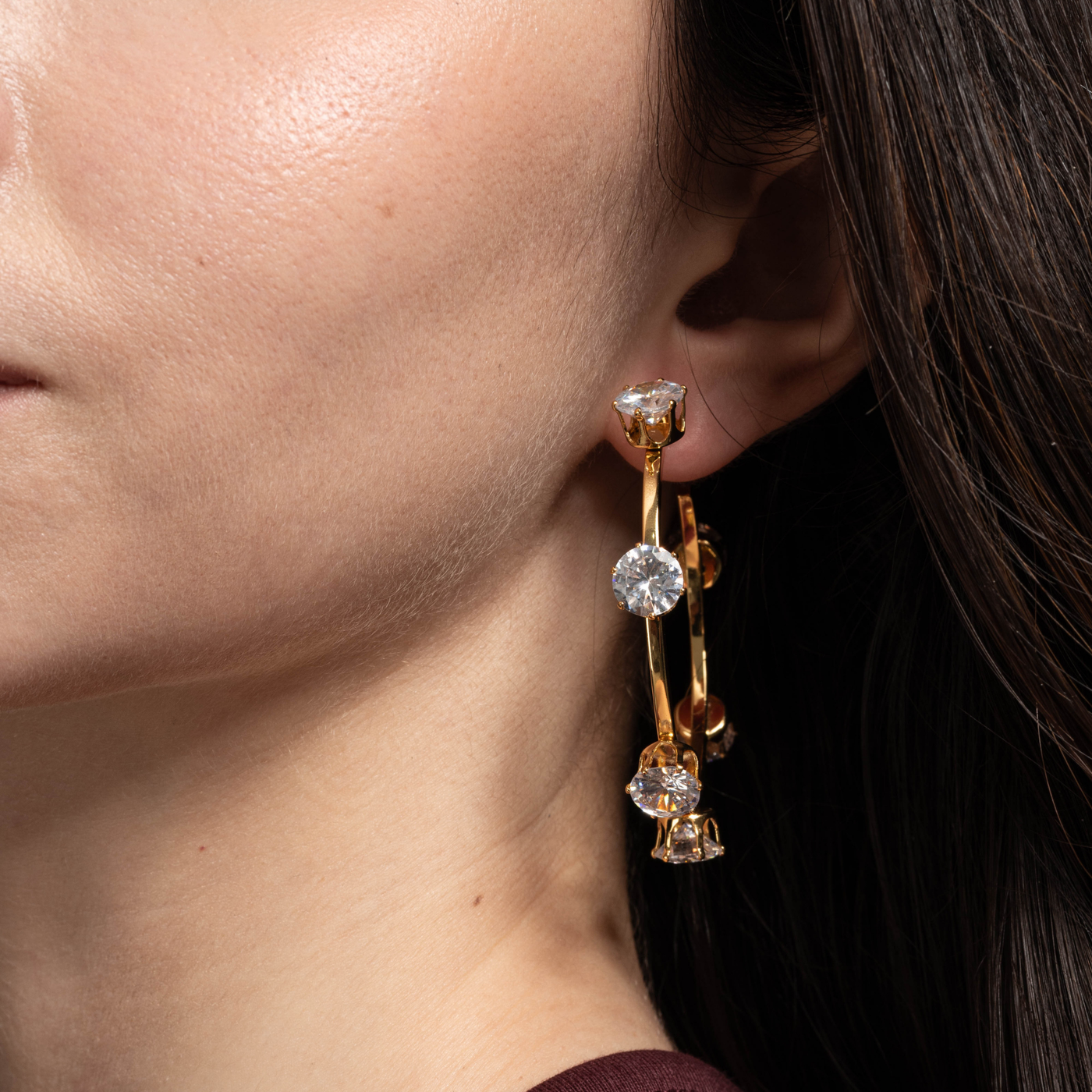 Lara & Ela | Ela Crystal Clear G | Earrings