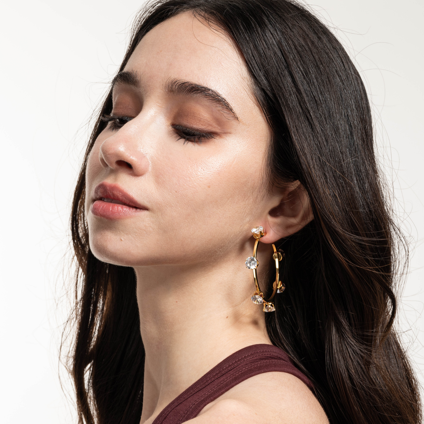 Lara & Ela | Ela Crystal Clear G | Earrings