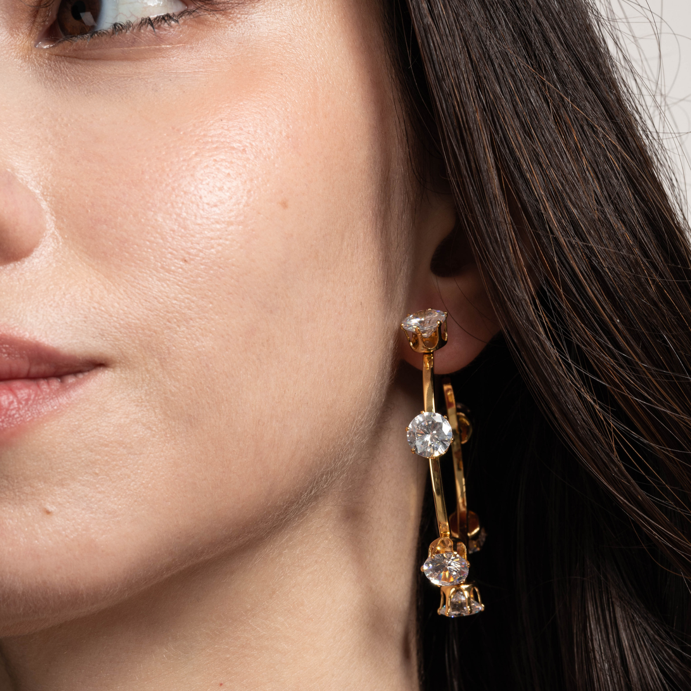 Lara & Ela | Ela Crystal Clear G | Earrings