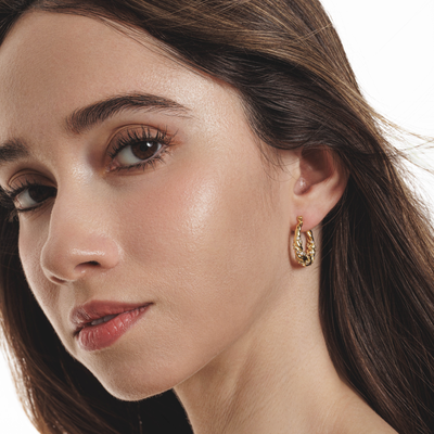 Lara & Ela I Endless Love Gold Earrings