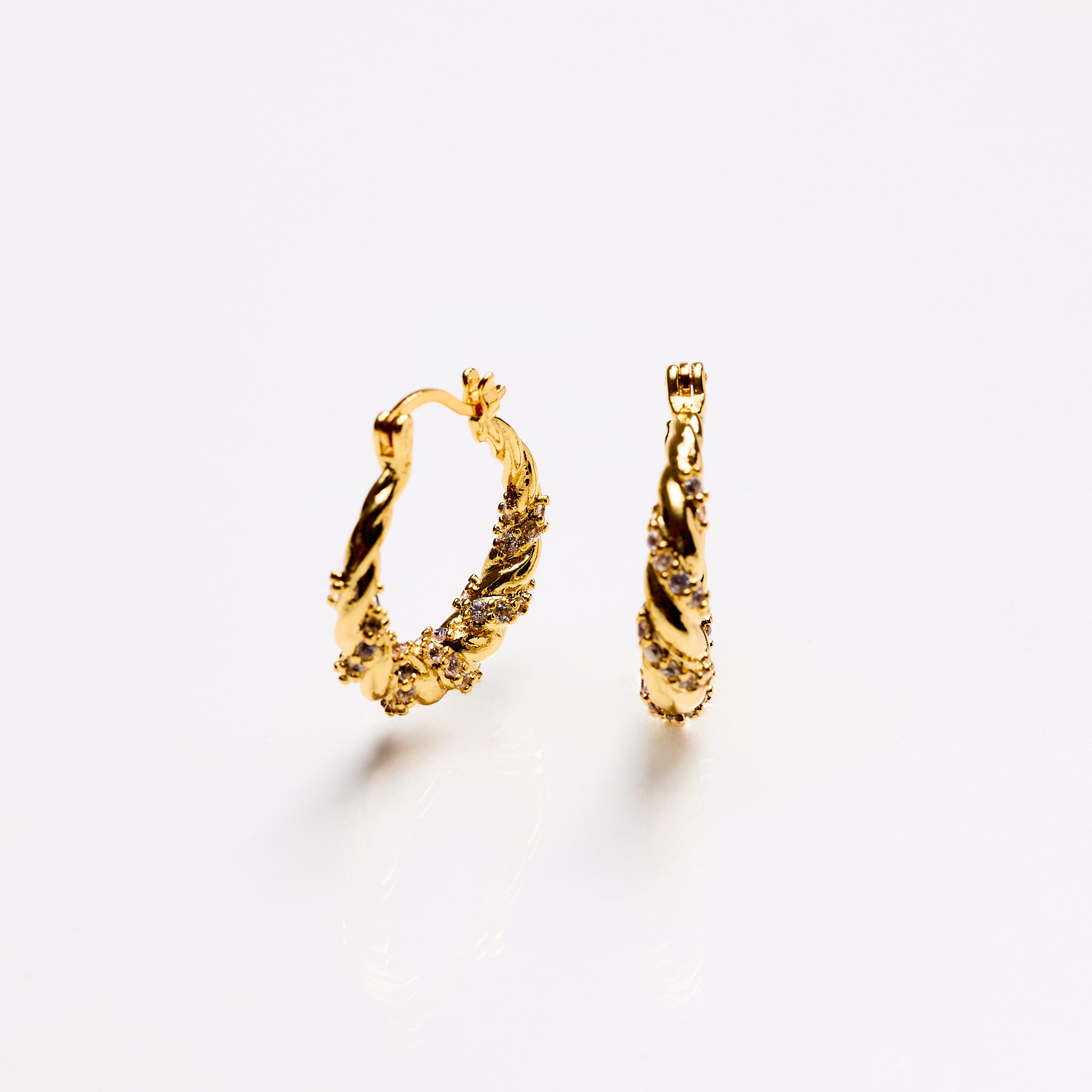 Lara & Ela I Endless Love Gold Earrings - Lara & Ela