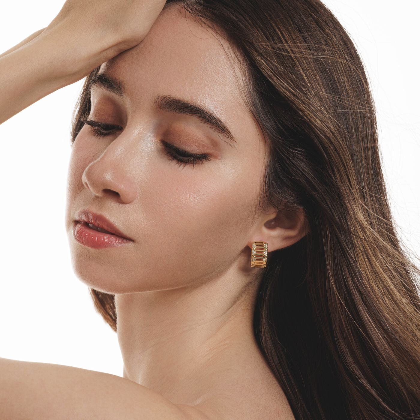 Lara & Ela I Ring Of Fire Gold Earrings