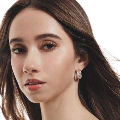 Lara & Ela I Ring Of Fire Silver Earrings