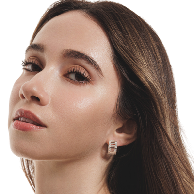 Lara & Ela I Ring Of Fire Silver Earrings