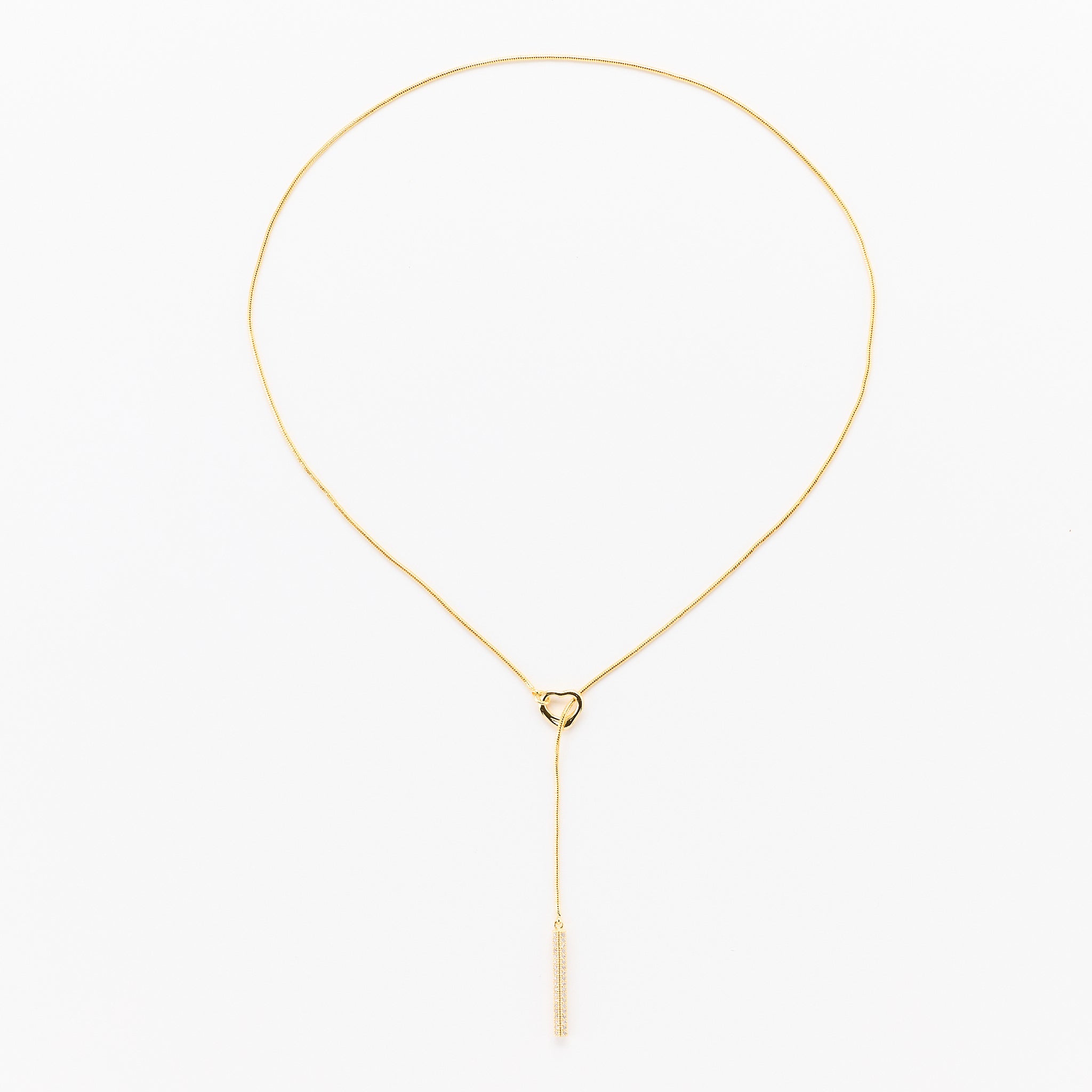 Lara & Ela | Follow Your Heart Gold Necklace - Lara & Ela