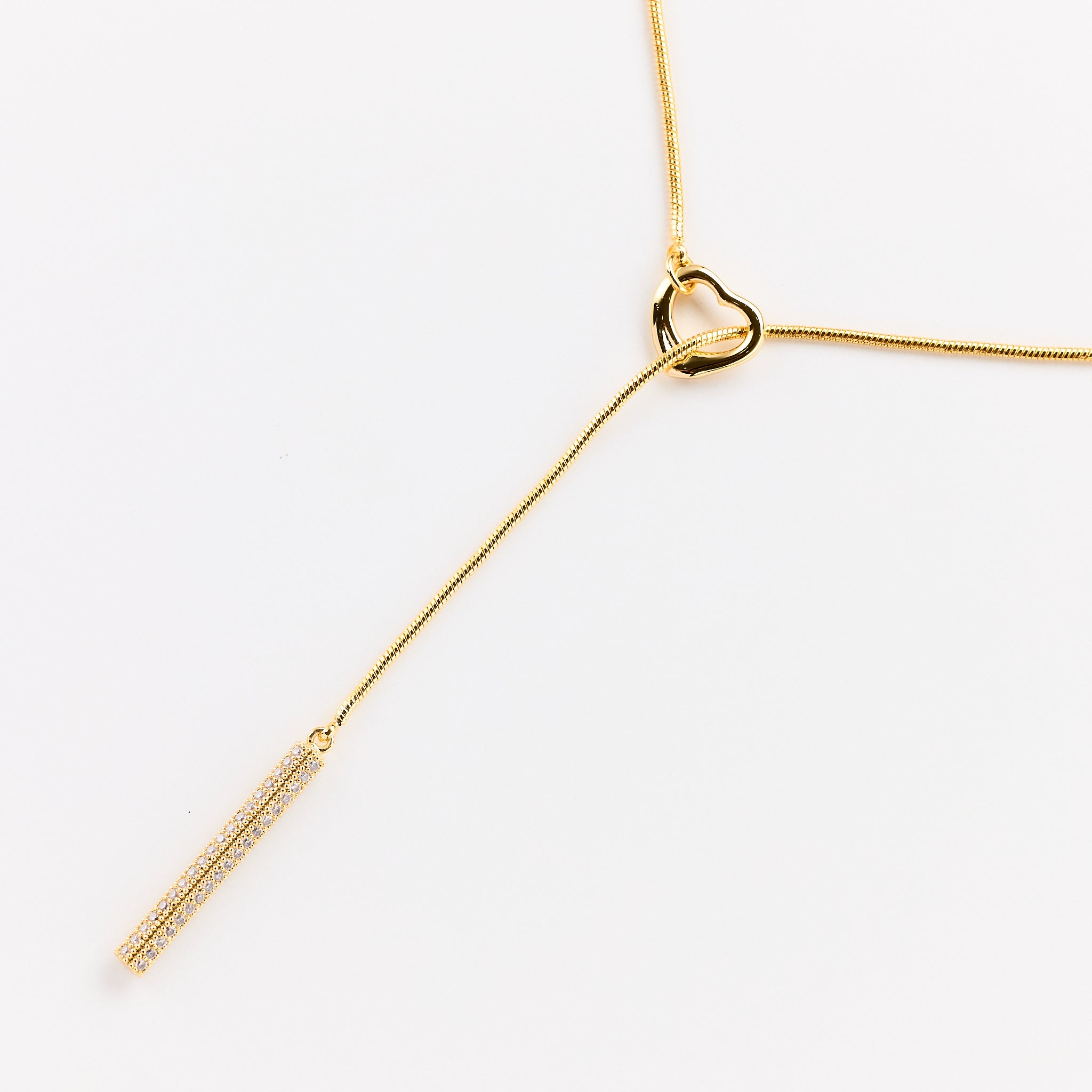 Lara & Ela | Follow Your Heart Gold Necklace - Lara & Ela