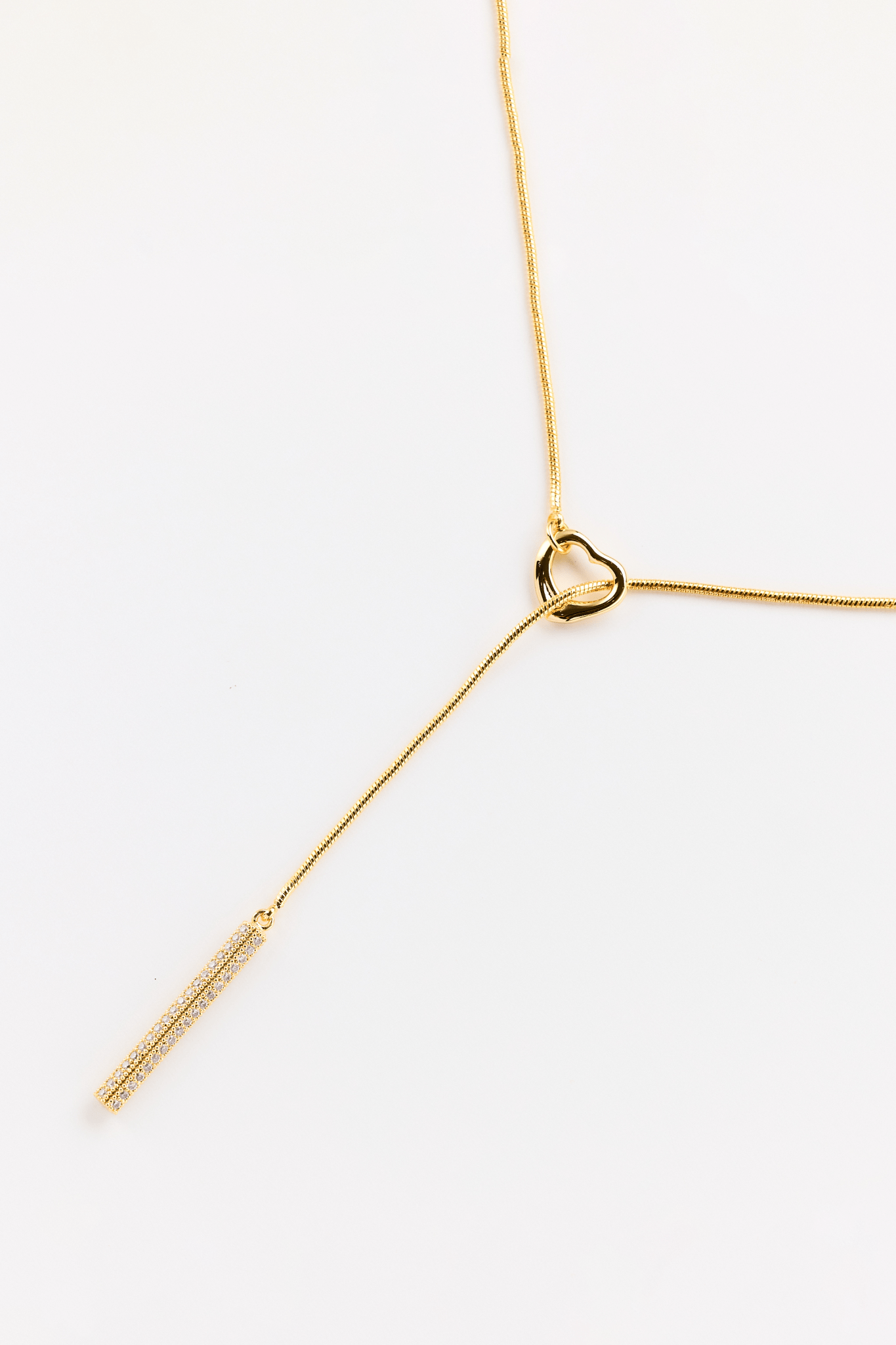 Lara & Ela | Follow Your Heart Gold Necklace - Lara & Ela