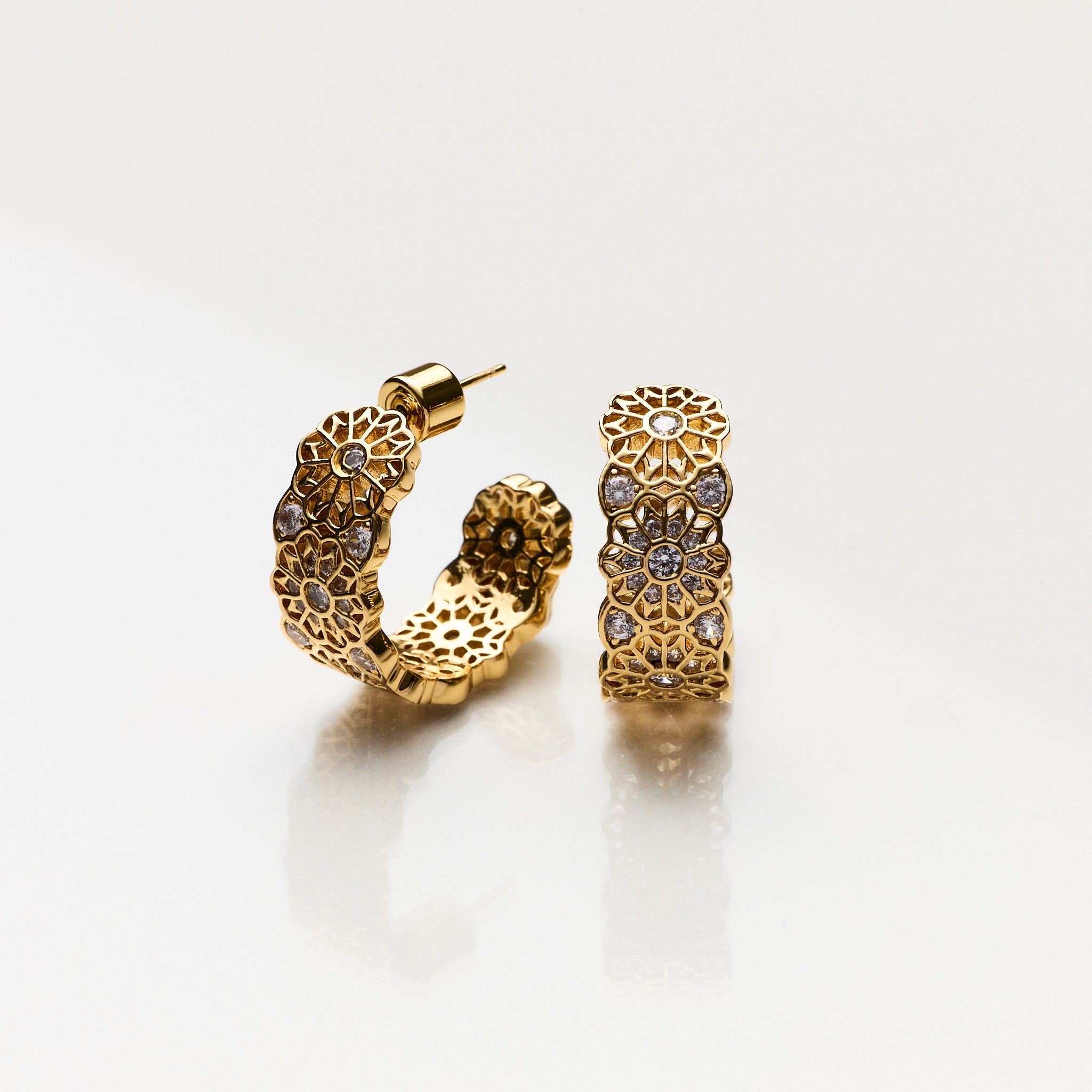 Lara & Ela | Fortuitous Gold Earrings - Lara & Ela